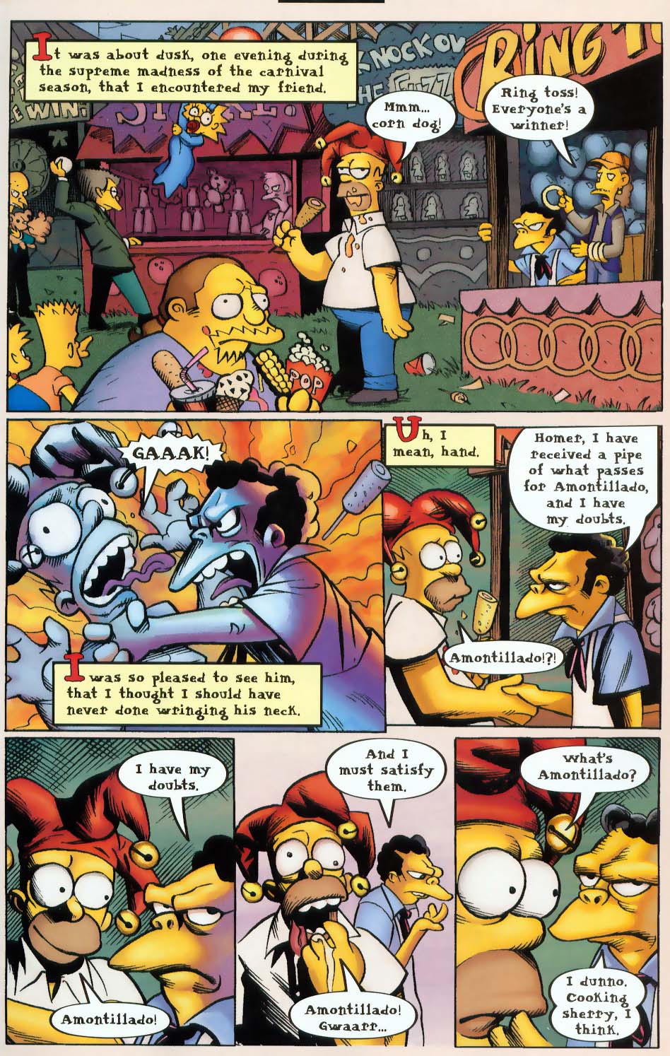 Bart Simpson S Treehouse Of Horror Chapter Page