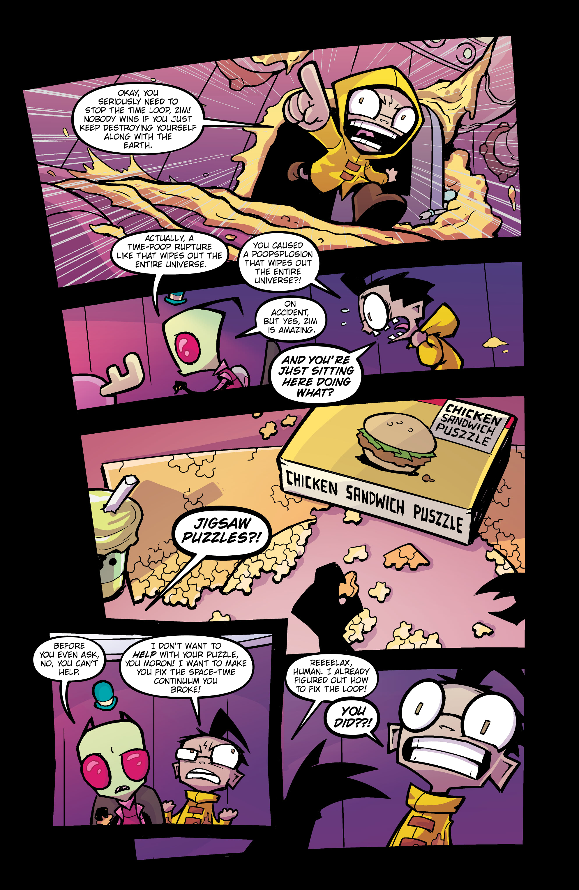 Invader Zim The Dookie Loop Horror Chapter Page