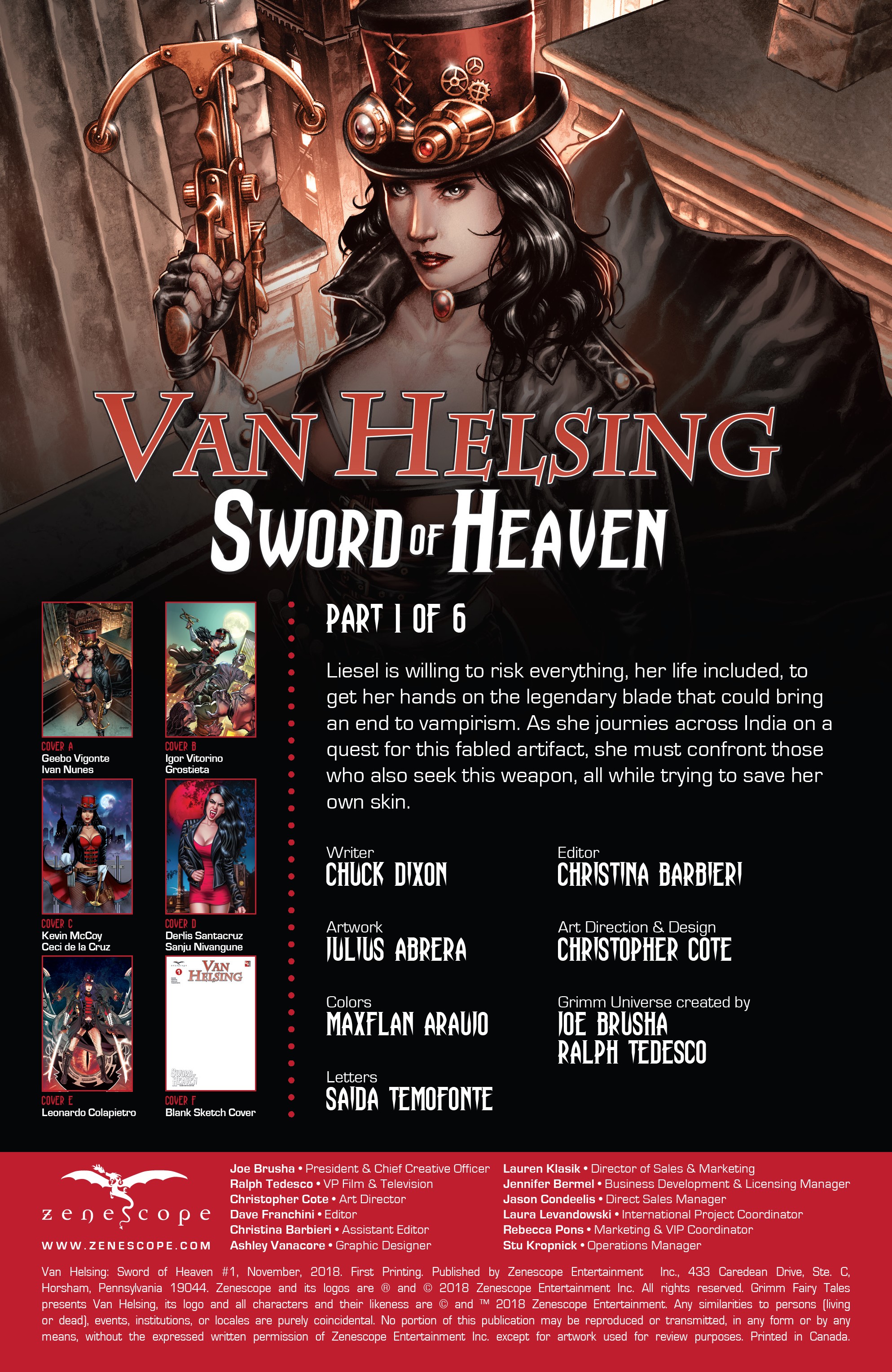 Van Helsing Sword Of Heaven Chapter Page