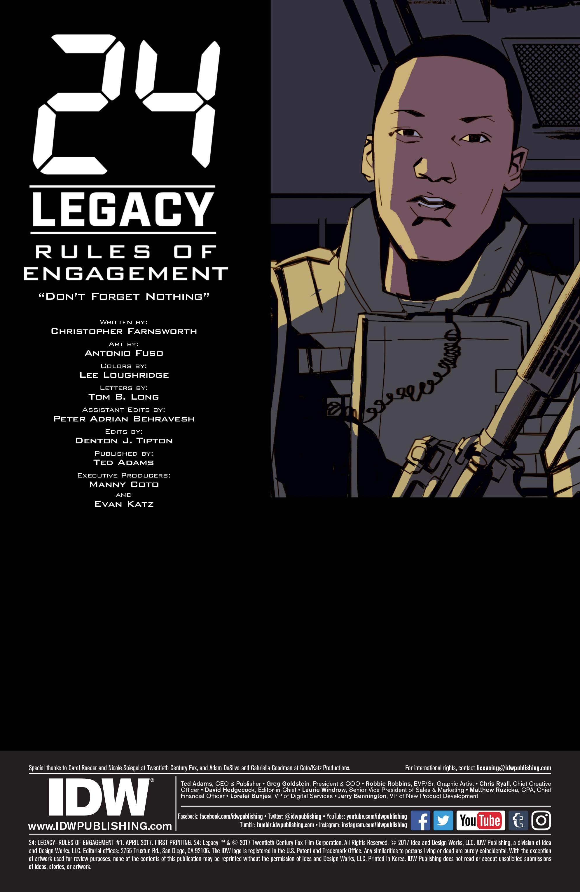 24 Legacy Rules Of Engagement (2017): Chapter 1 - Page 2