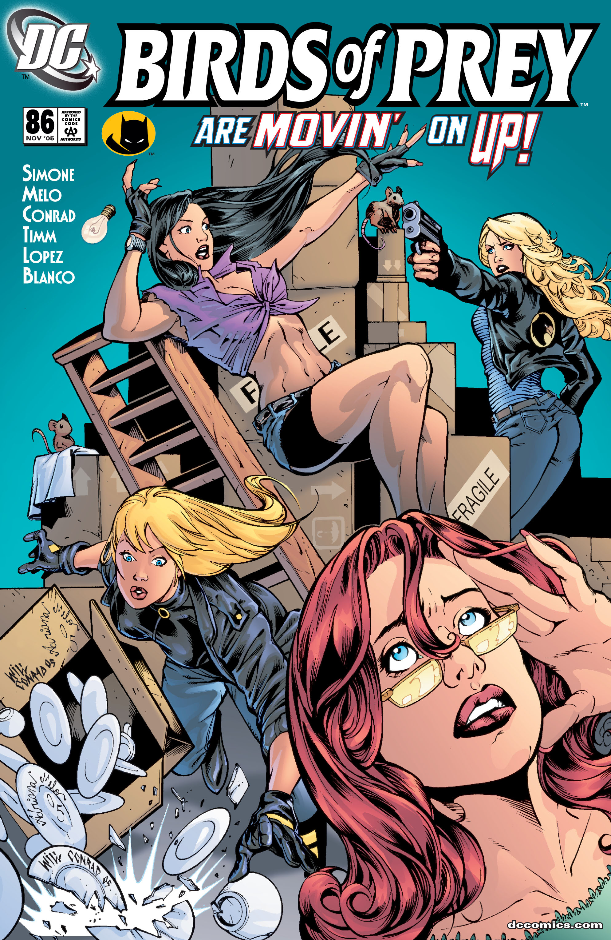 <{ $series->title }} issue 15 (Birds of Prey) - Page 1