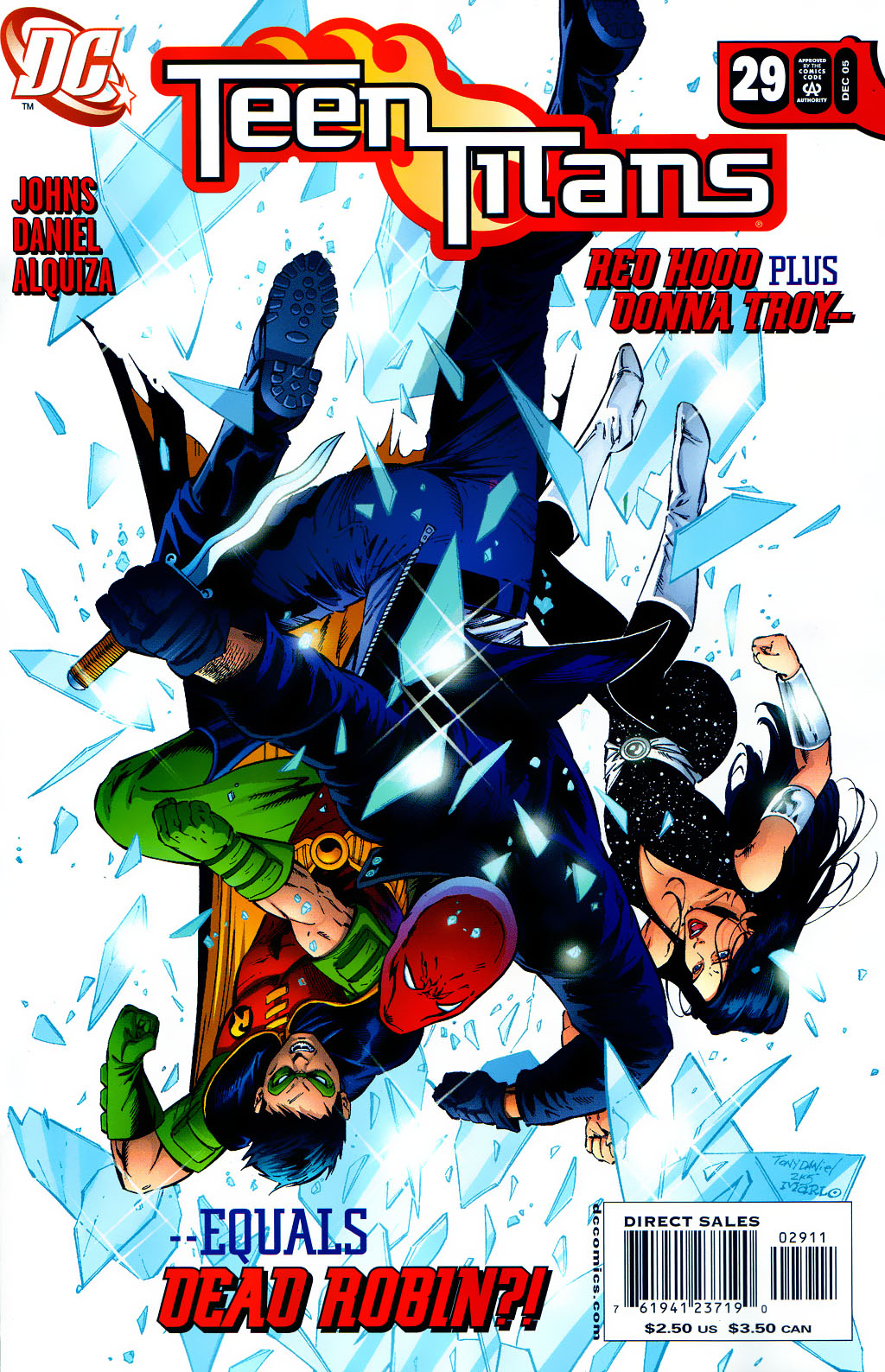 <{ $series->title }} issue 7 (Teen Titans) - Page 1