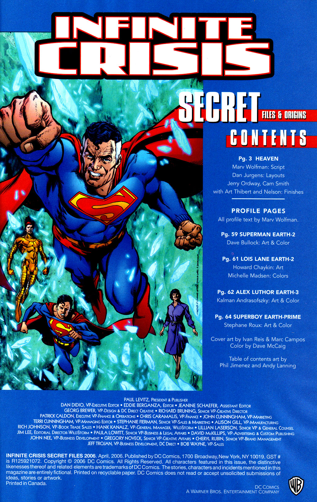 <{ $series->title }} issue 82 (Infinite Crisis: Secret Files & Origins) - Page 2