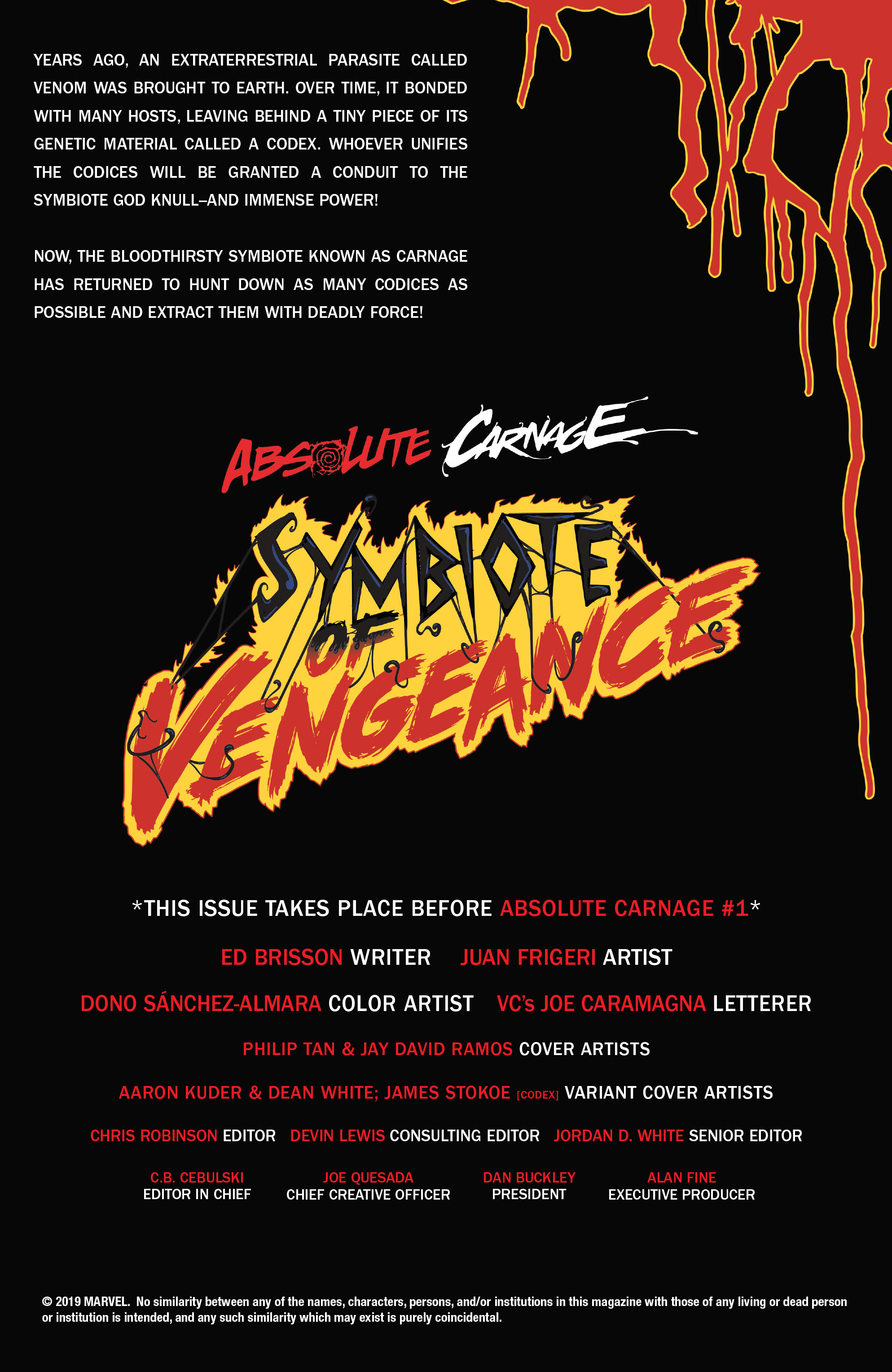 Absolute Carnage: Symbiote Of Vengeance (2019): Chapter 1 - Page 2