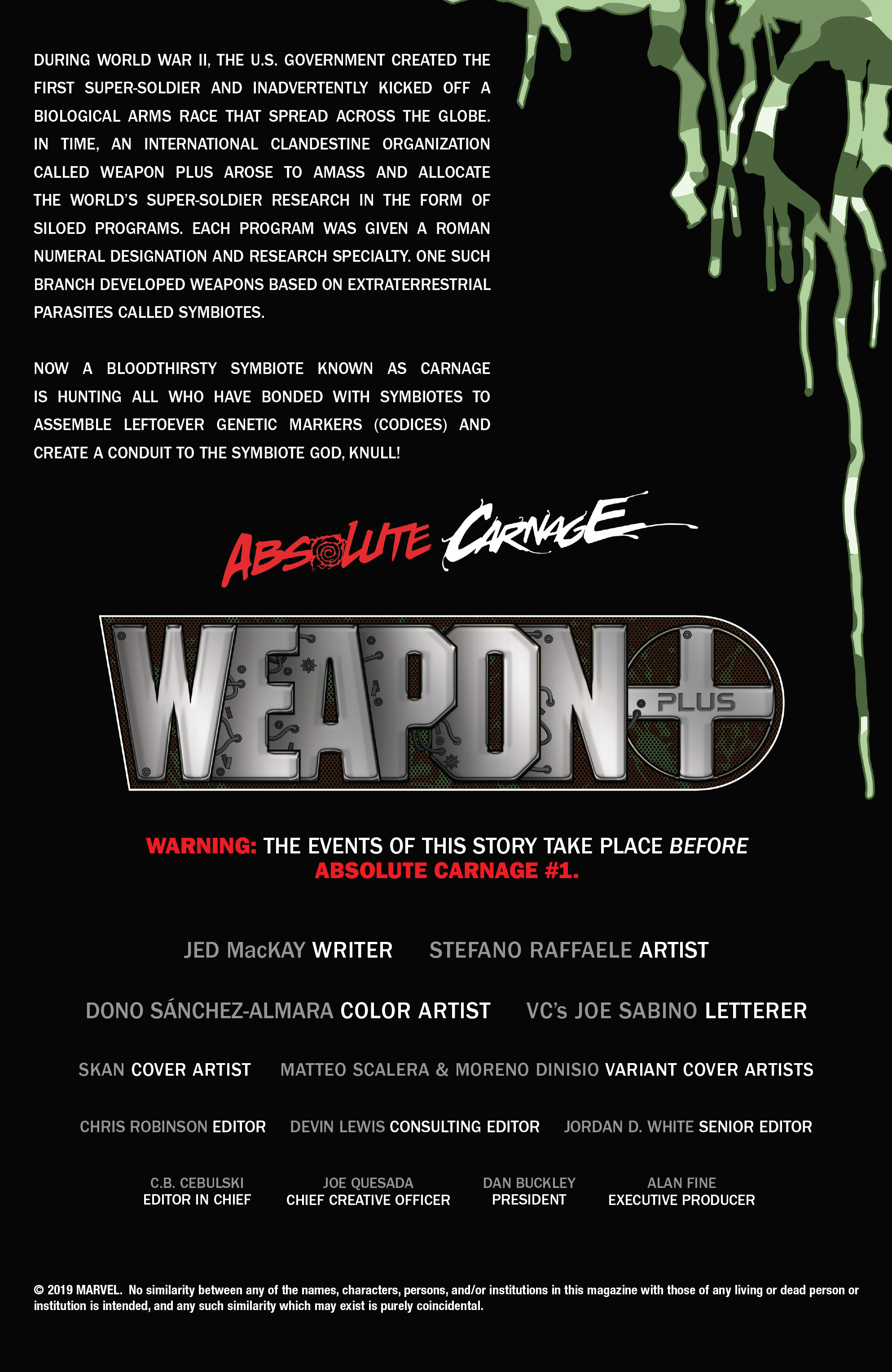 Absolute Carnage: Weapon Plus (2019): Chapter 1 - Page 2