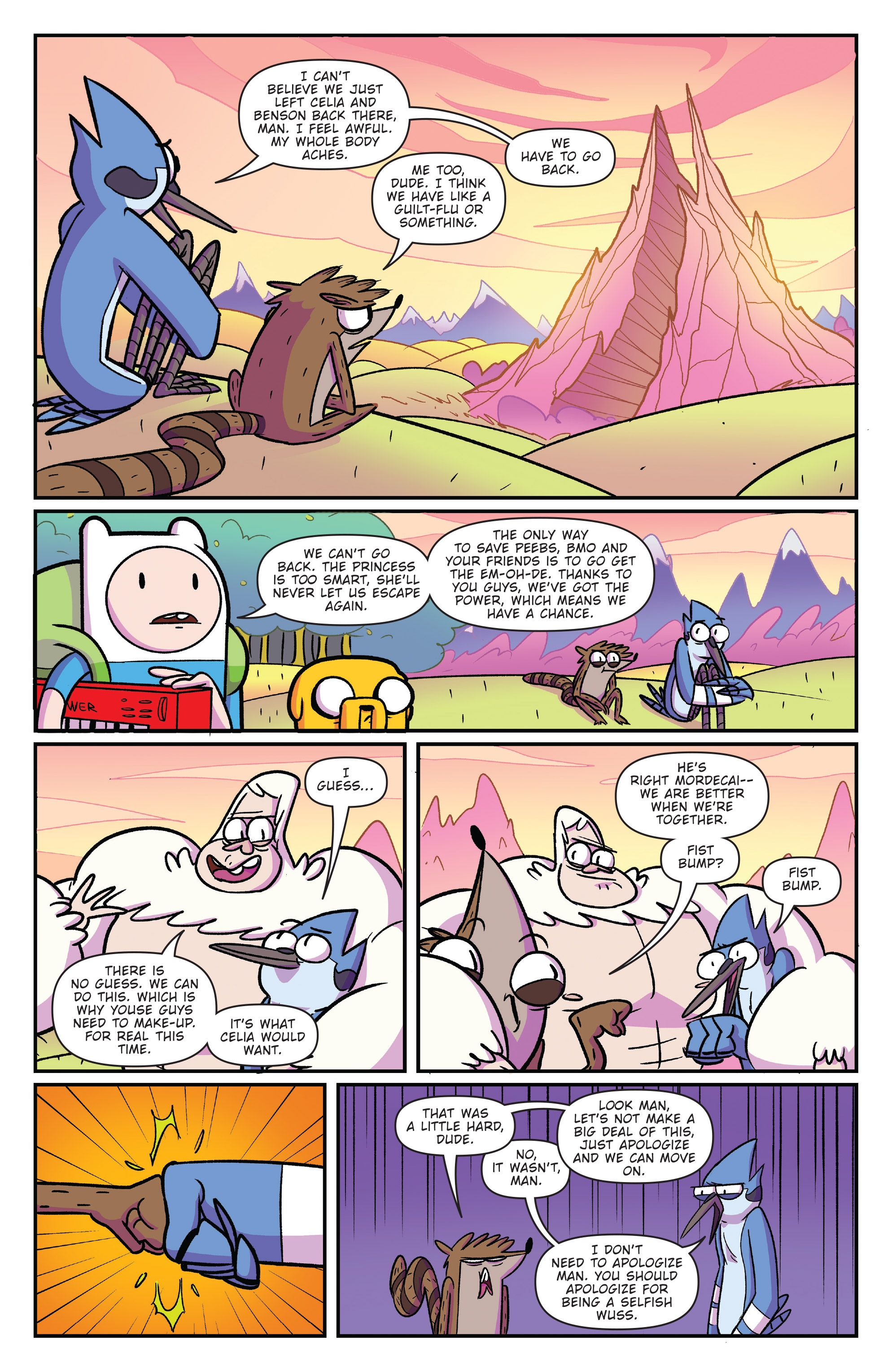 Adventure Time and Regular Show Crossover Comic Announced