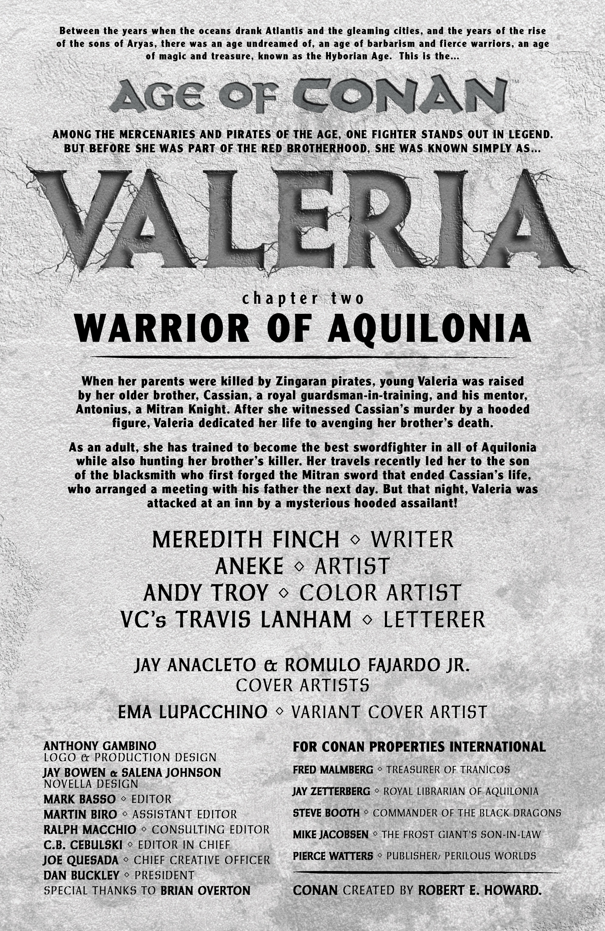 Age Of Conan: Valeria (2019): Chapter 2 - Page 2