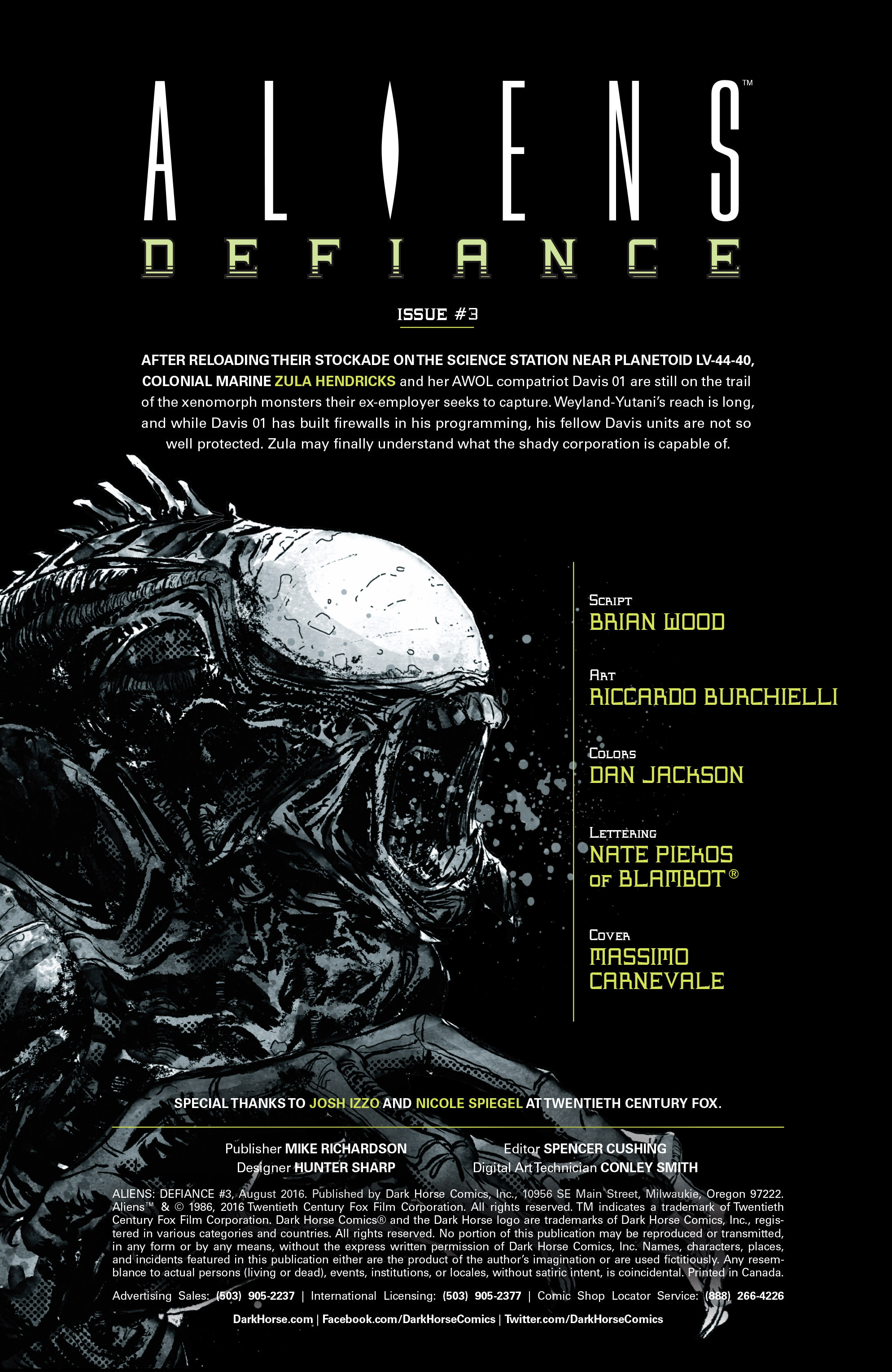 Aliens: Defiance (2016): Chapter 3 - Page 2