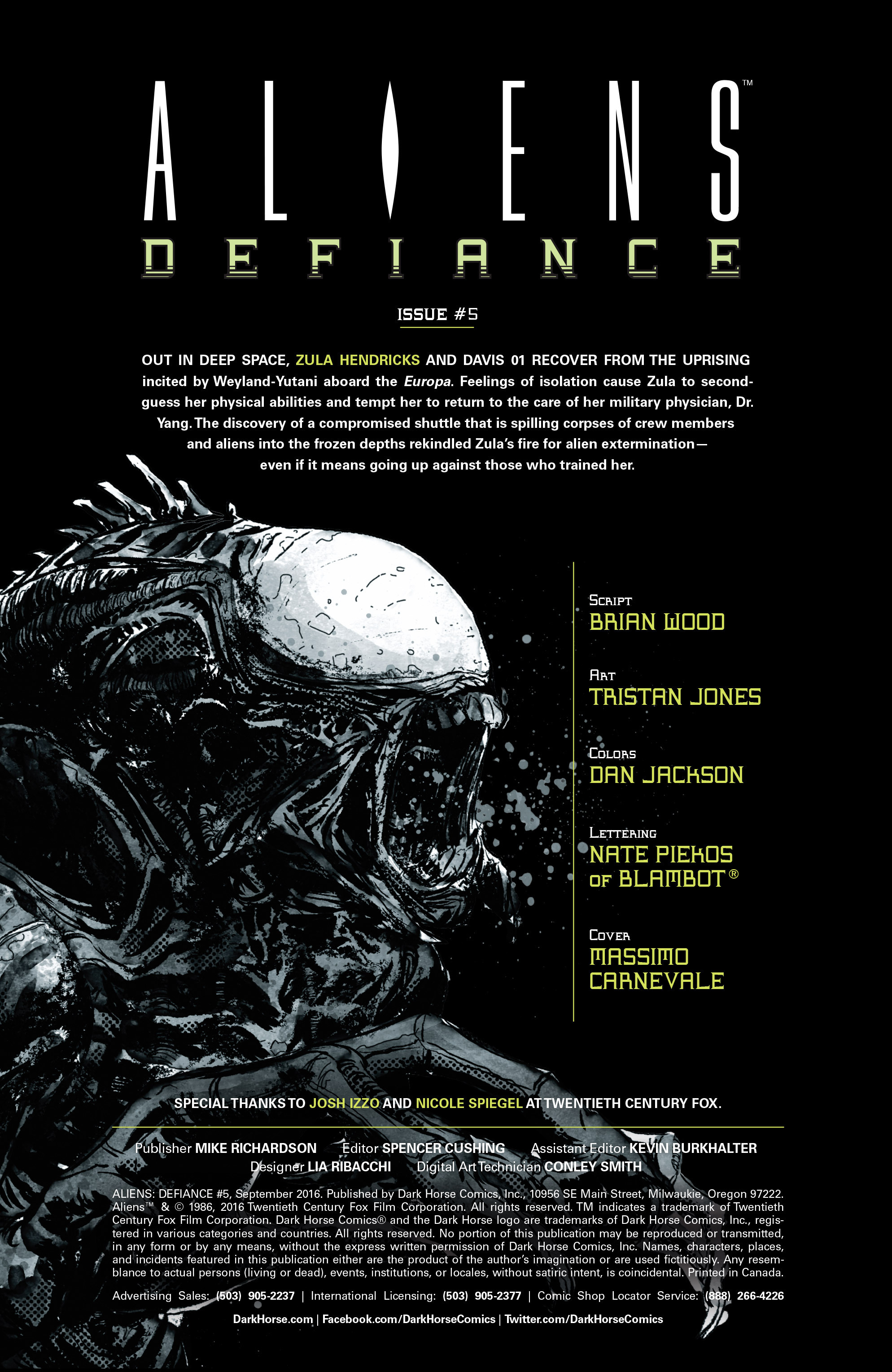 Aliens: Defiance (2016) issue 5 - Page 2