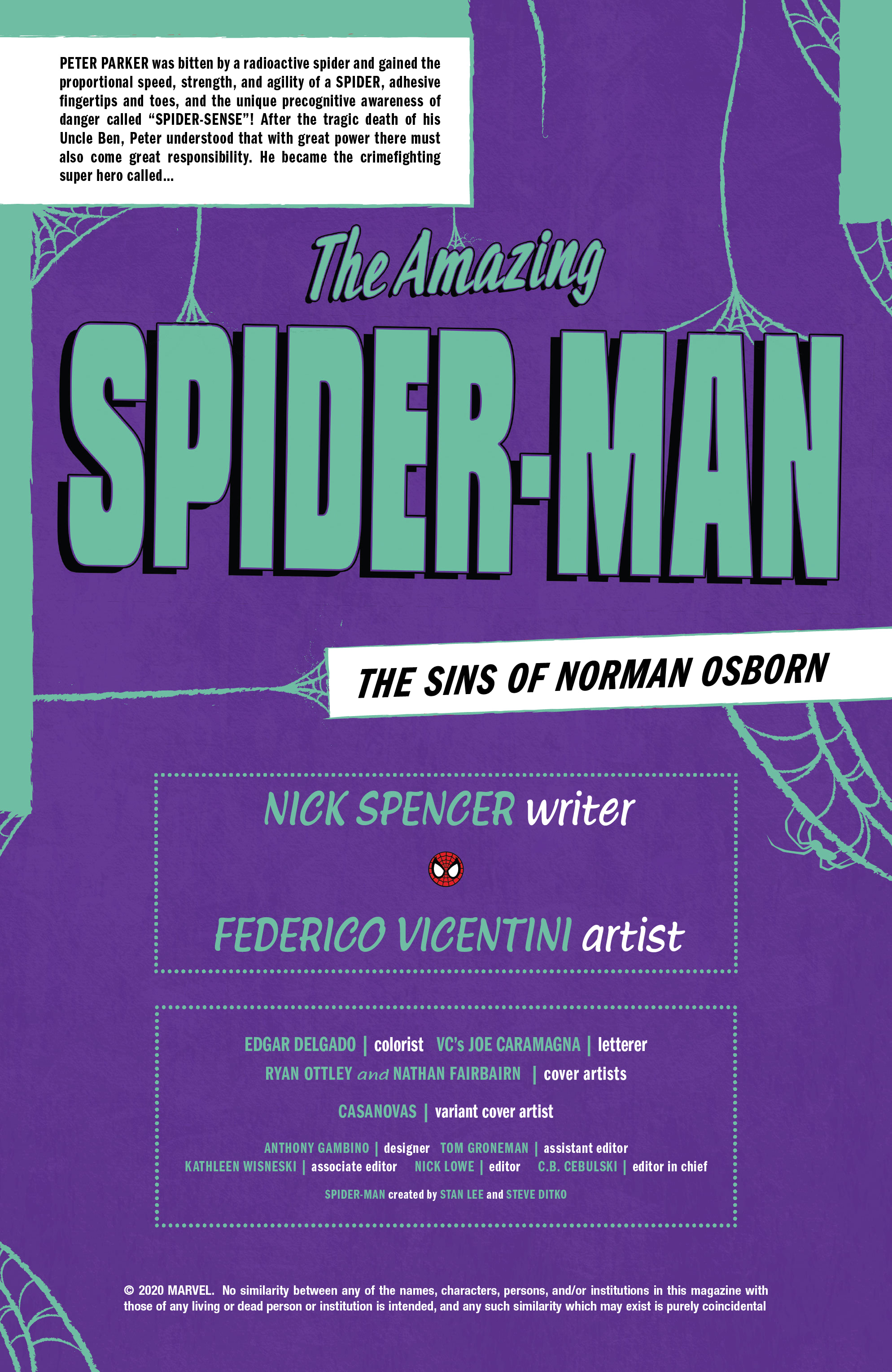 Amazing Spider-Man: The Sins Of Norman Osborn (2020-): Chapter 1 - Page 3