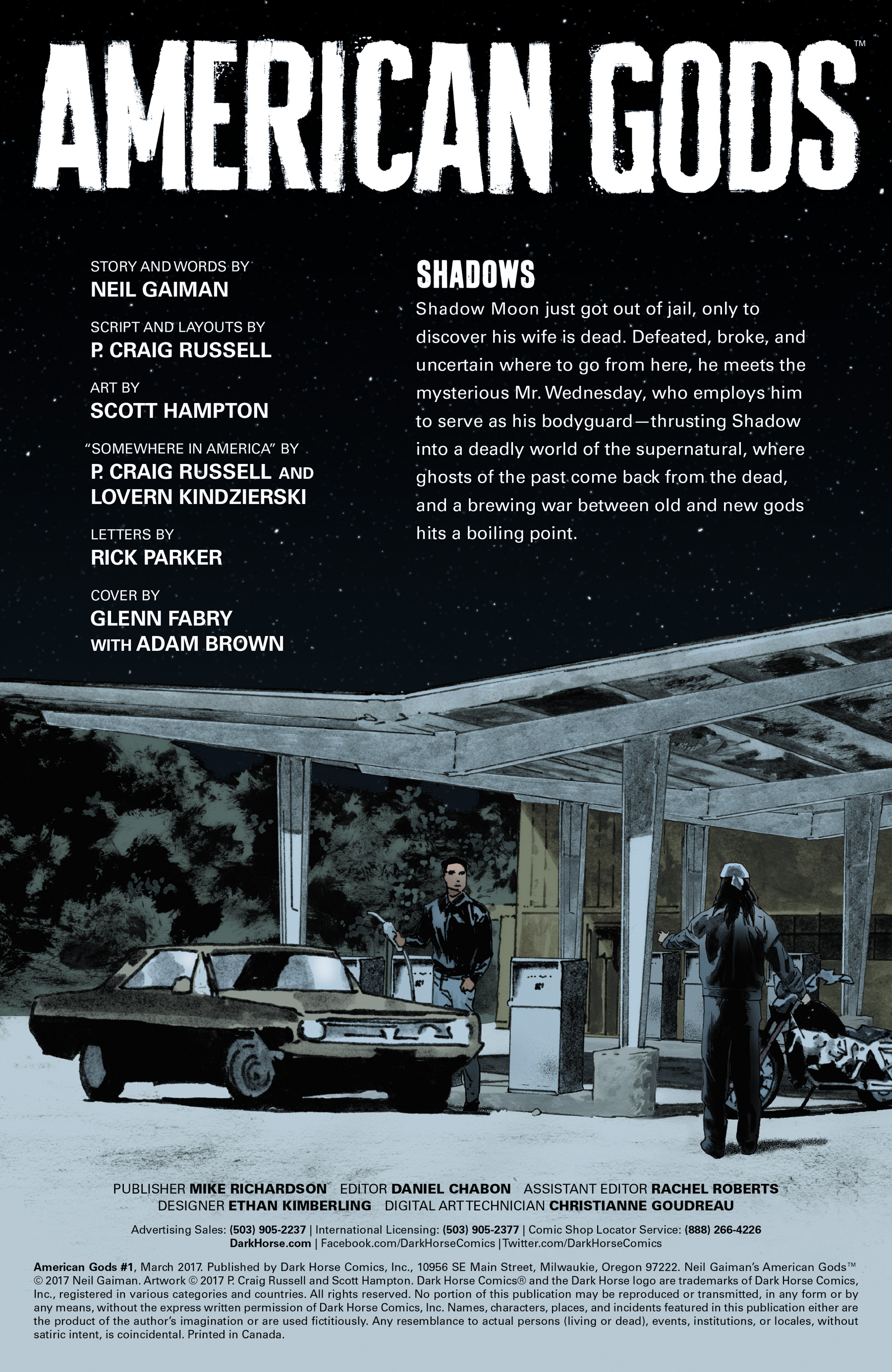 American Gods: Shadows (2017) issue 1 - Page 2