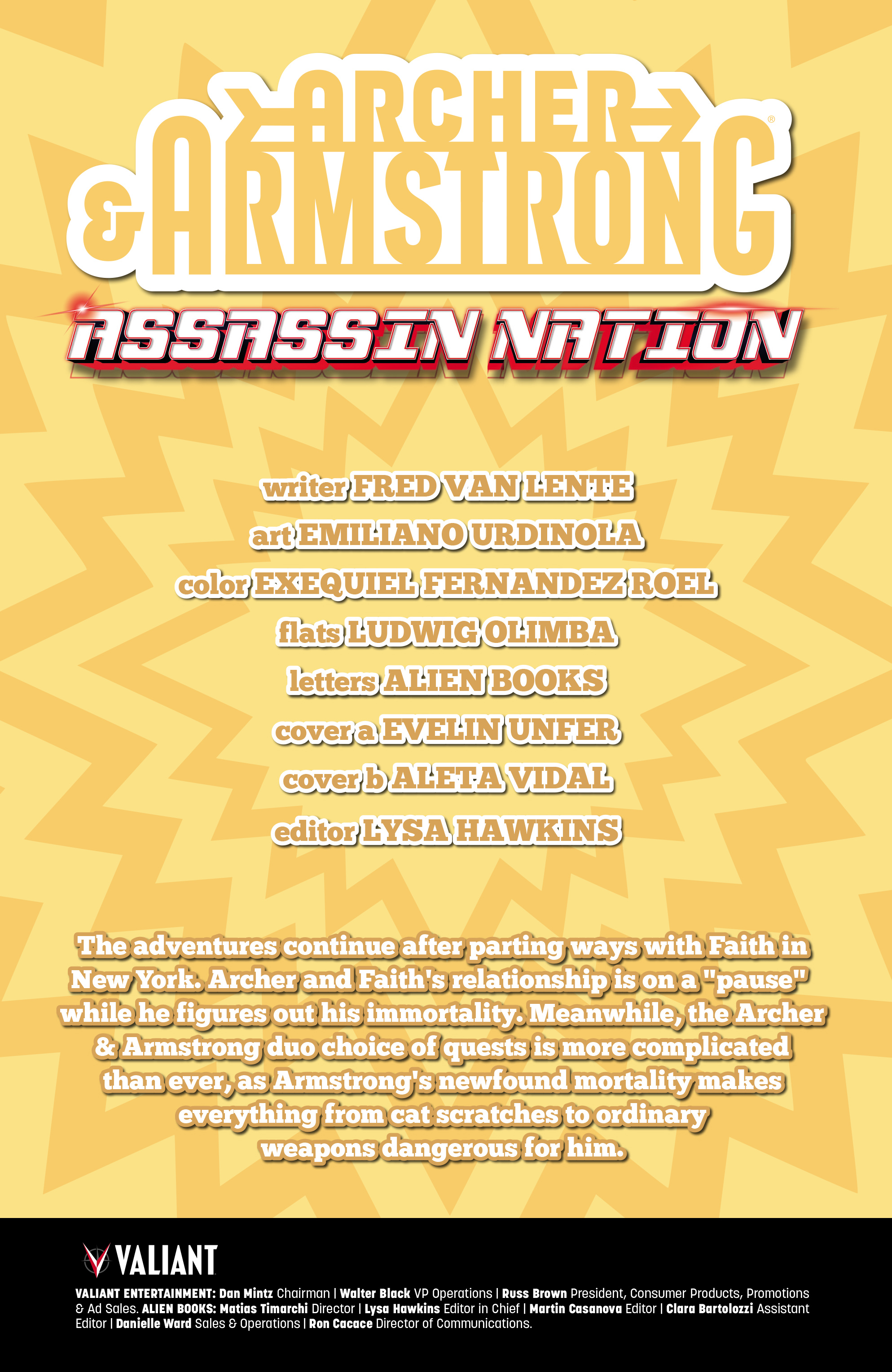 Archer and Armstrong: Assassin Nation (2024-) issue 1 - Page 2