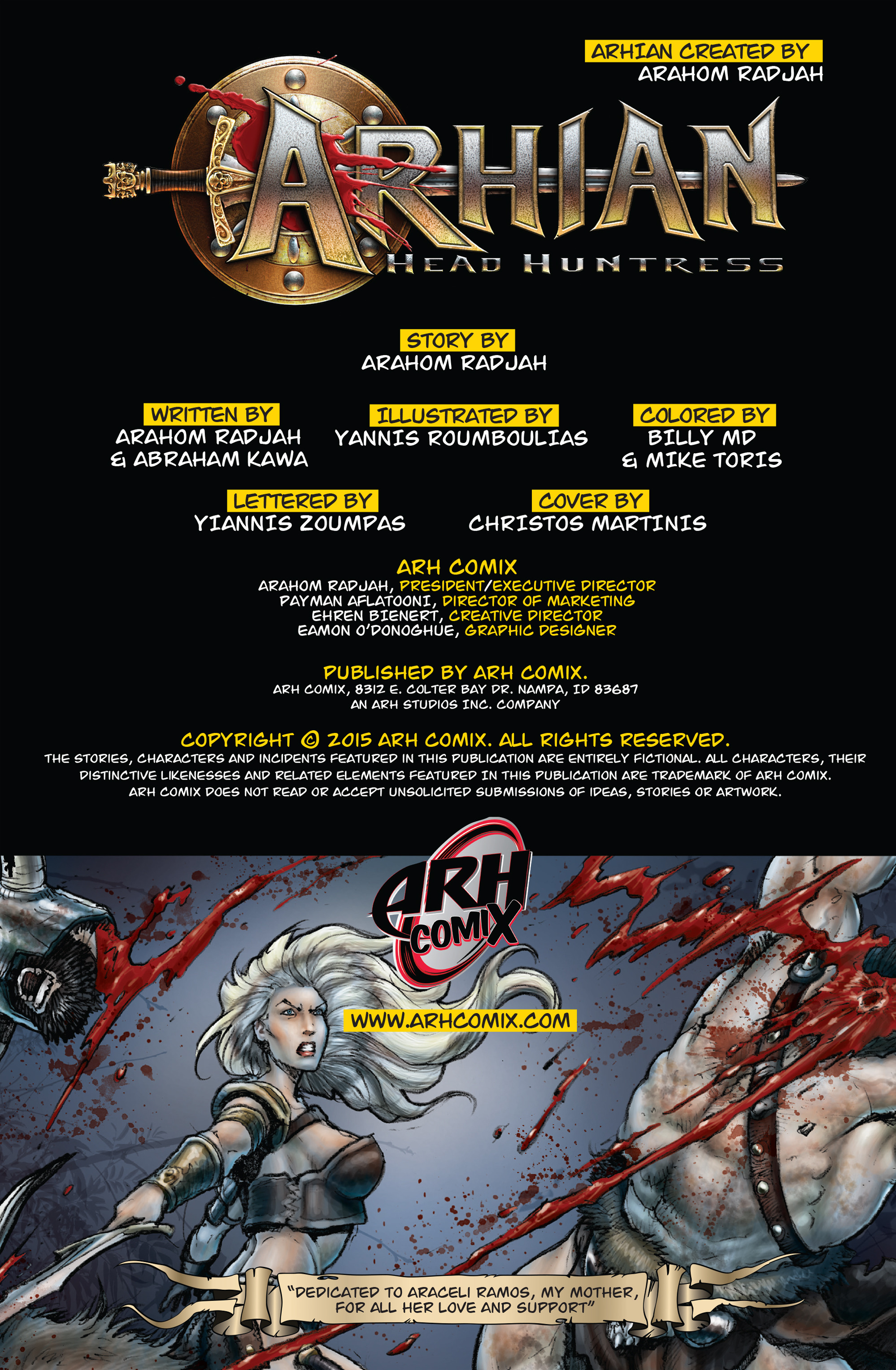 Arhian Head Huntress (2016-) issue 2 - Page 2