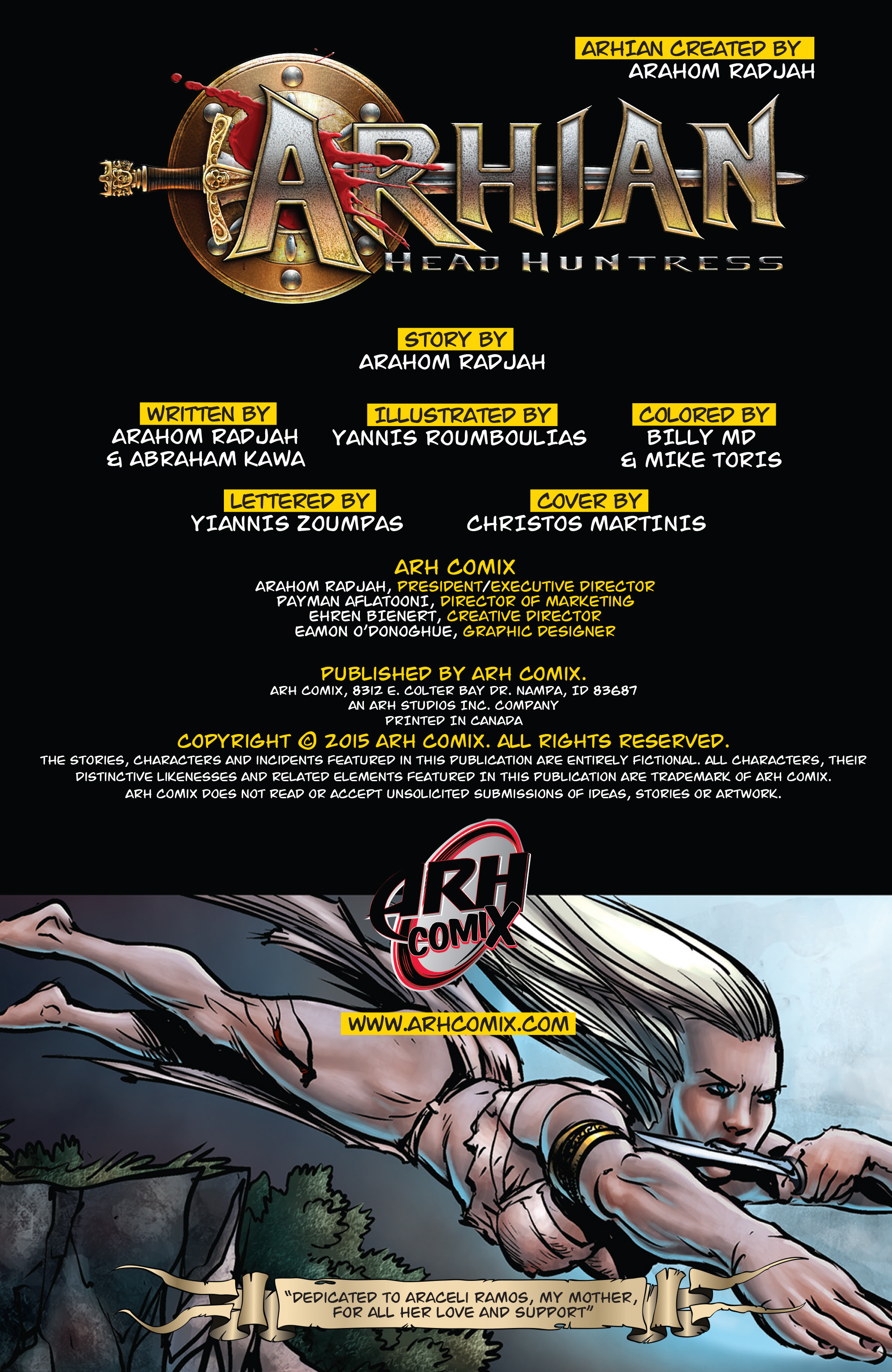 Arhian Head Huntress (2016-) issue 3 - Page 2