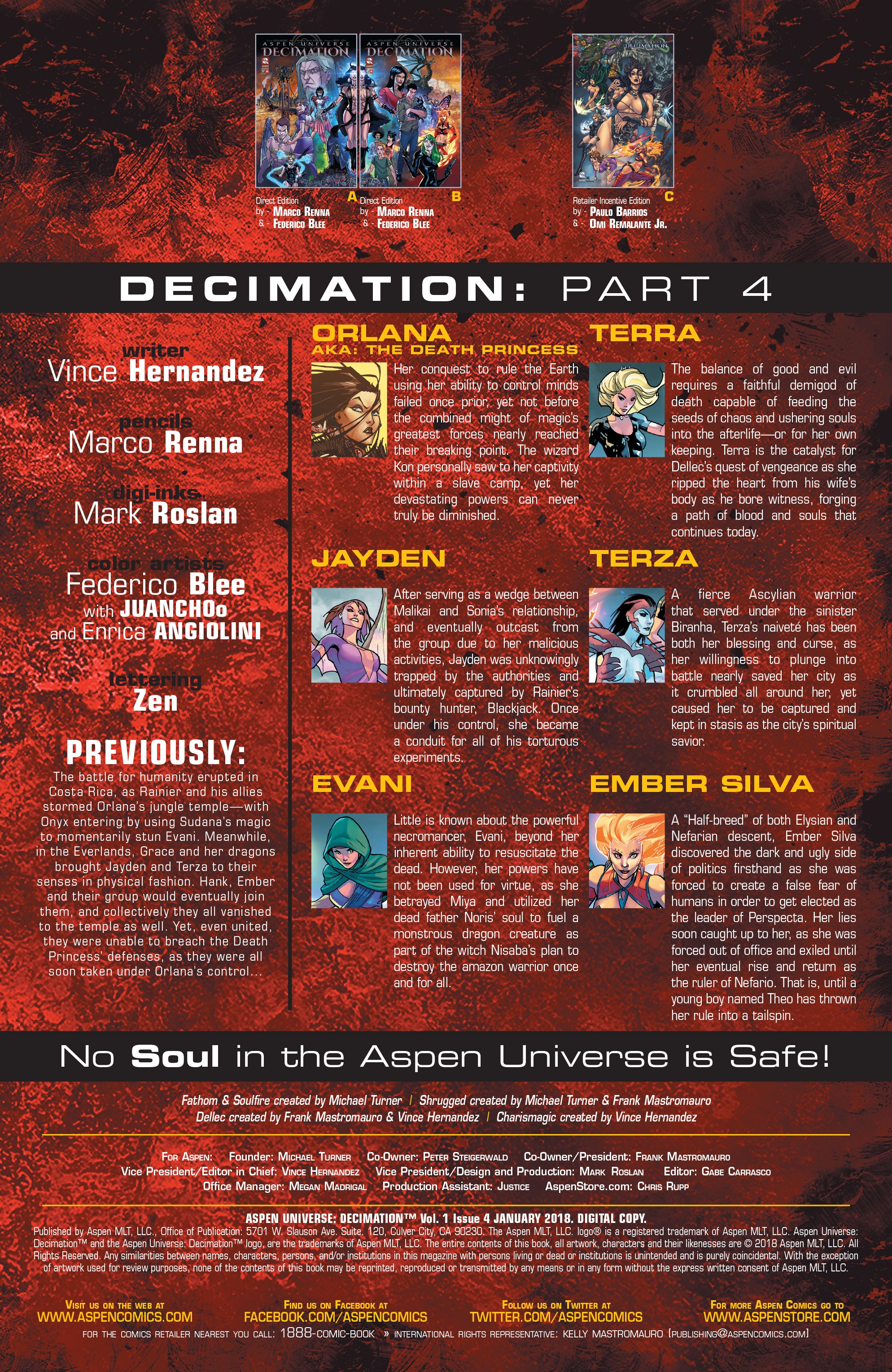 Aspen Universe: Decimation (2017): Chapter 4 - Page 3