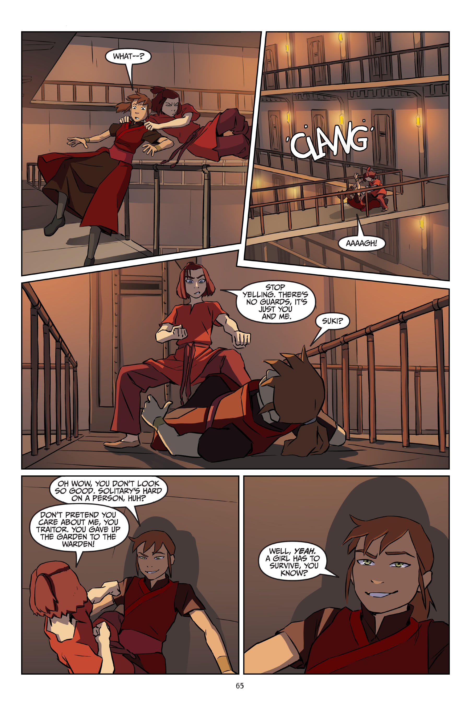 Avatar: The Last Airbender -- Suki, Alone (2021): Chapter 1 - Page 64.