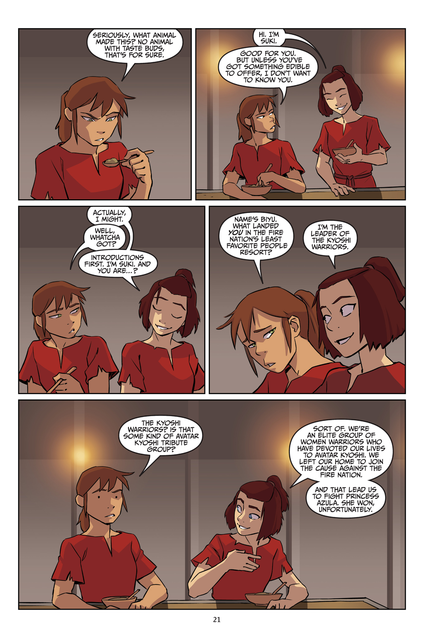 Avatar: The Last Airbender--Suki, Alone (2021) issue 1 - Page 22