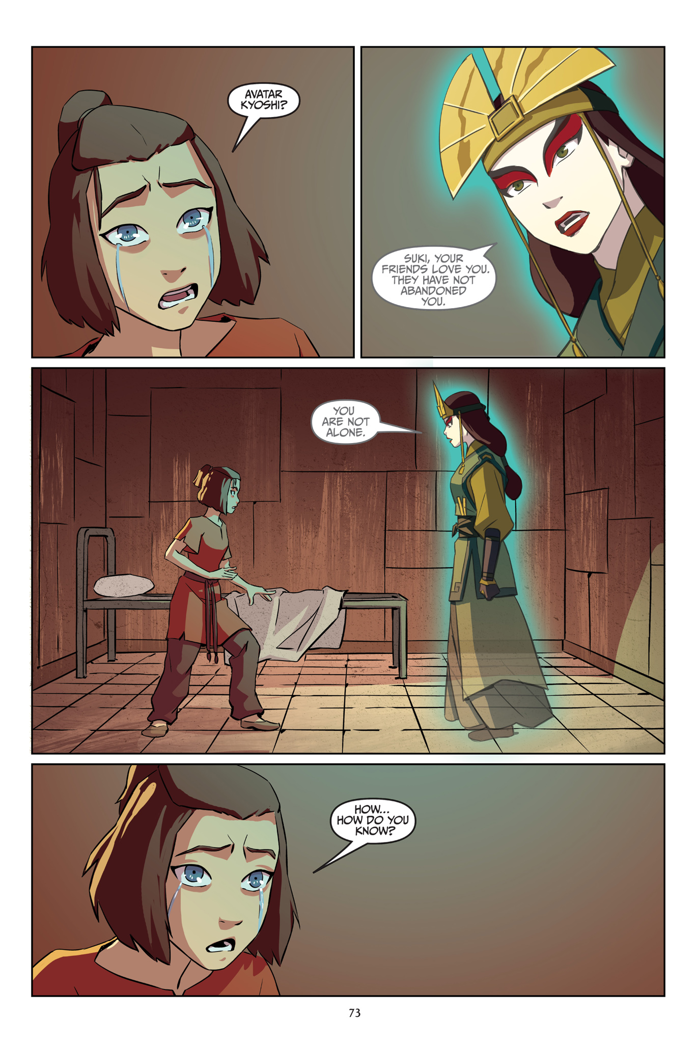 <b>Avatar</b>: <b>The</b> <b>Last</b> <b>Airbender</b>--Suki, Alone (2021): Chapter 1 - Page 74.