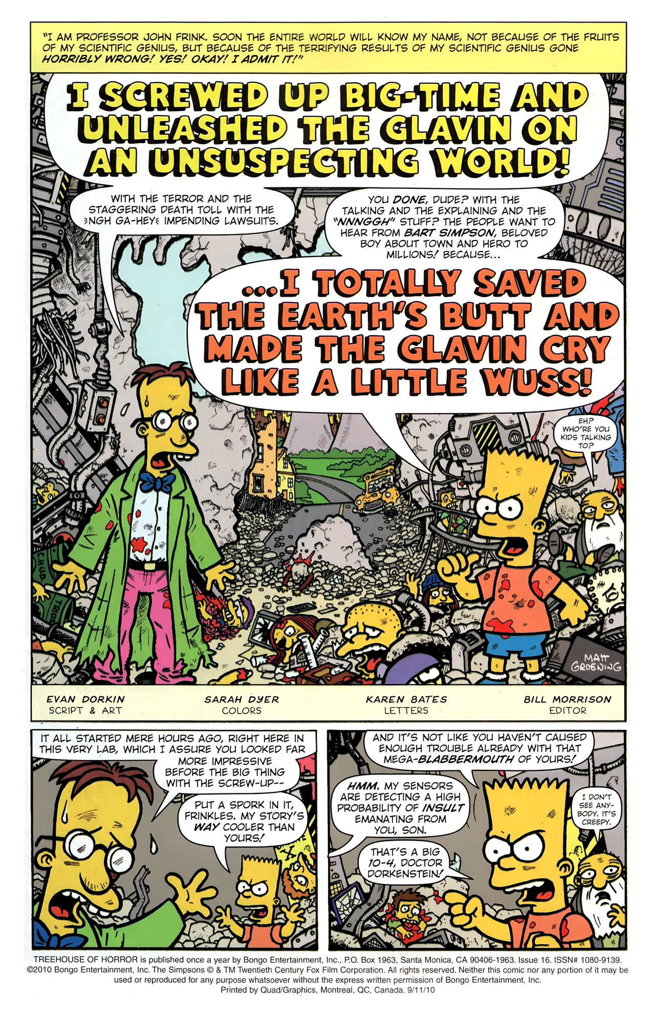 Bart Simpson's Treehouse of Horror (1995-) issue 16 - Page 2