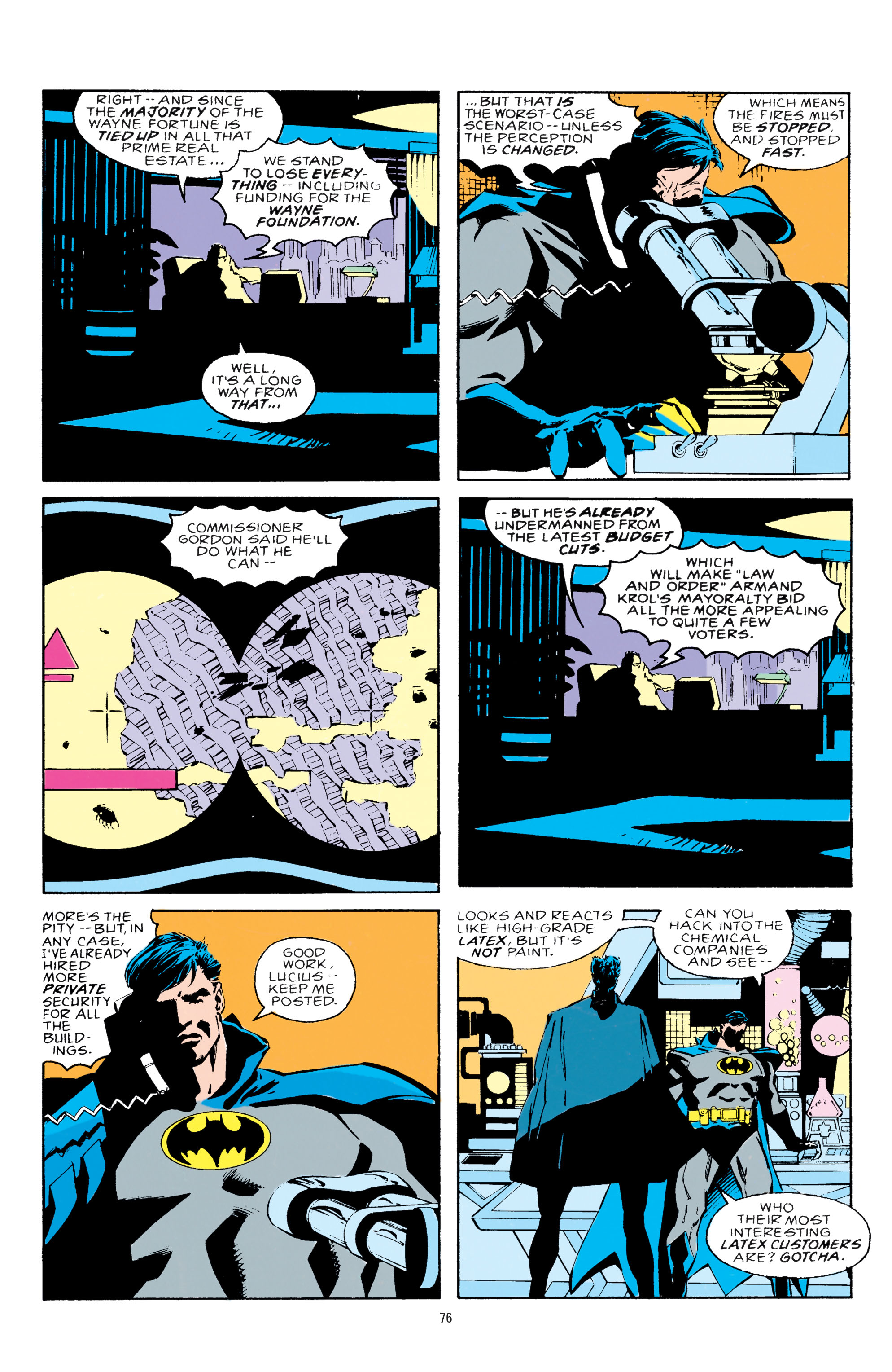 <{ $series->title }} issue 1. Batman - Prelude to Knightfall - Page 76