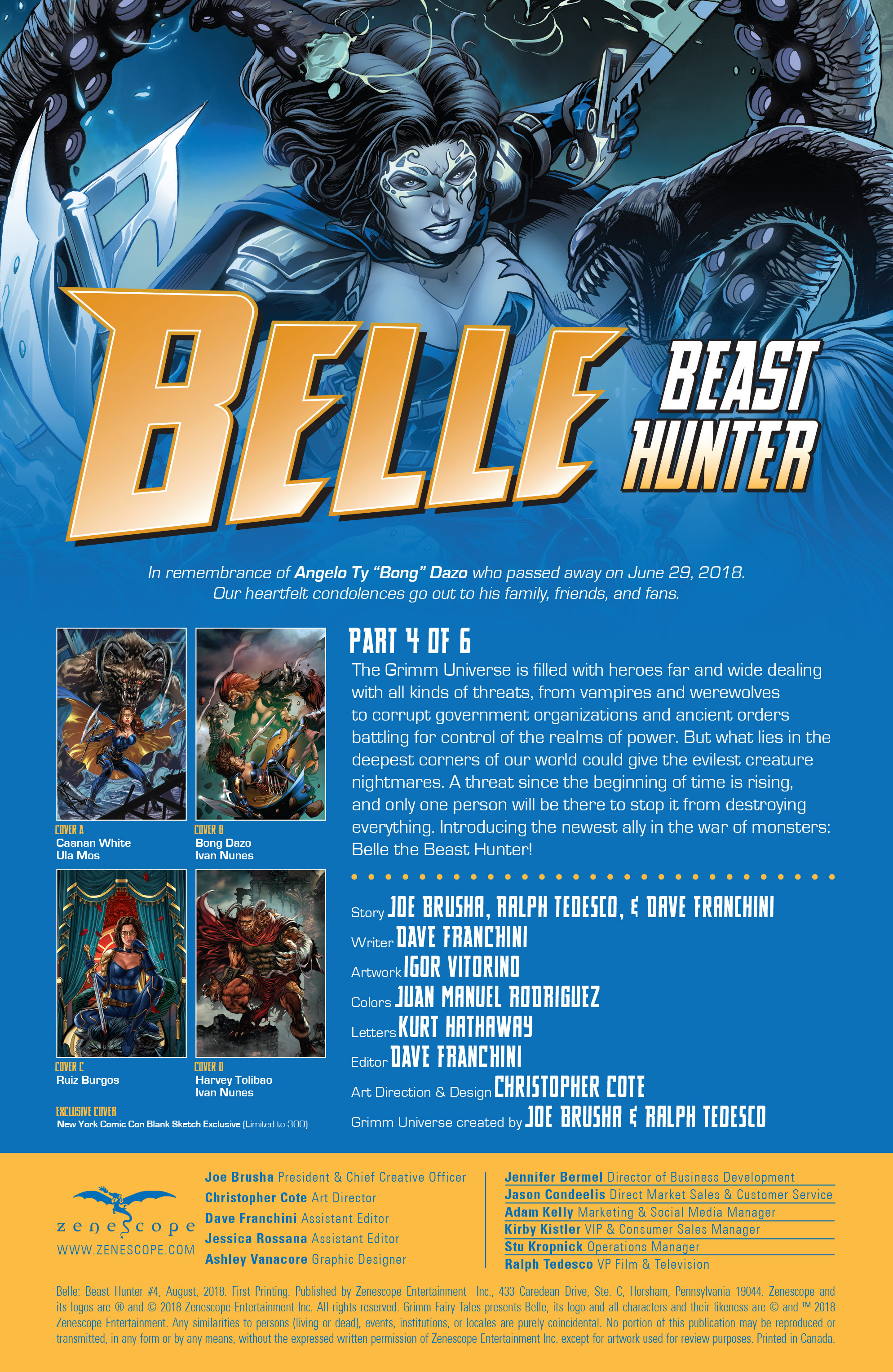 Belle: Beast Hunter (2018): Chapter 4 - Page 2