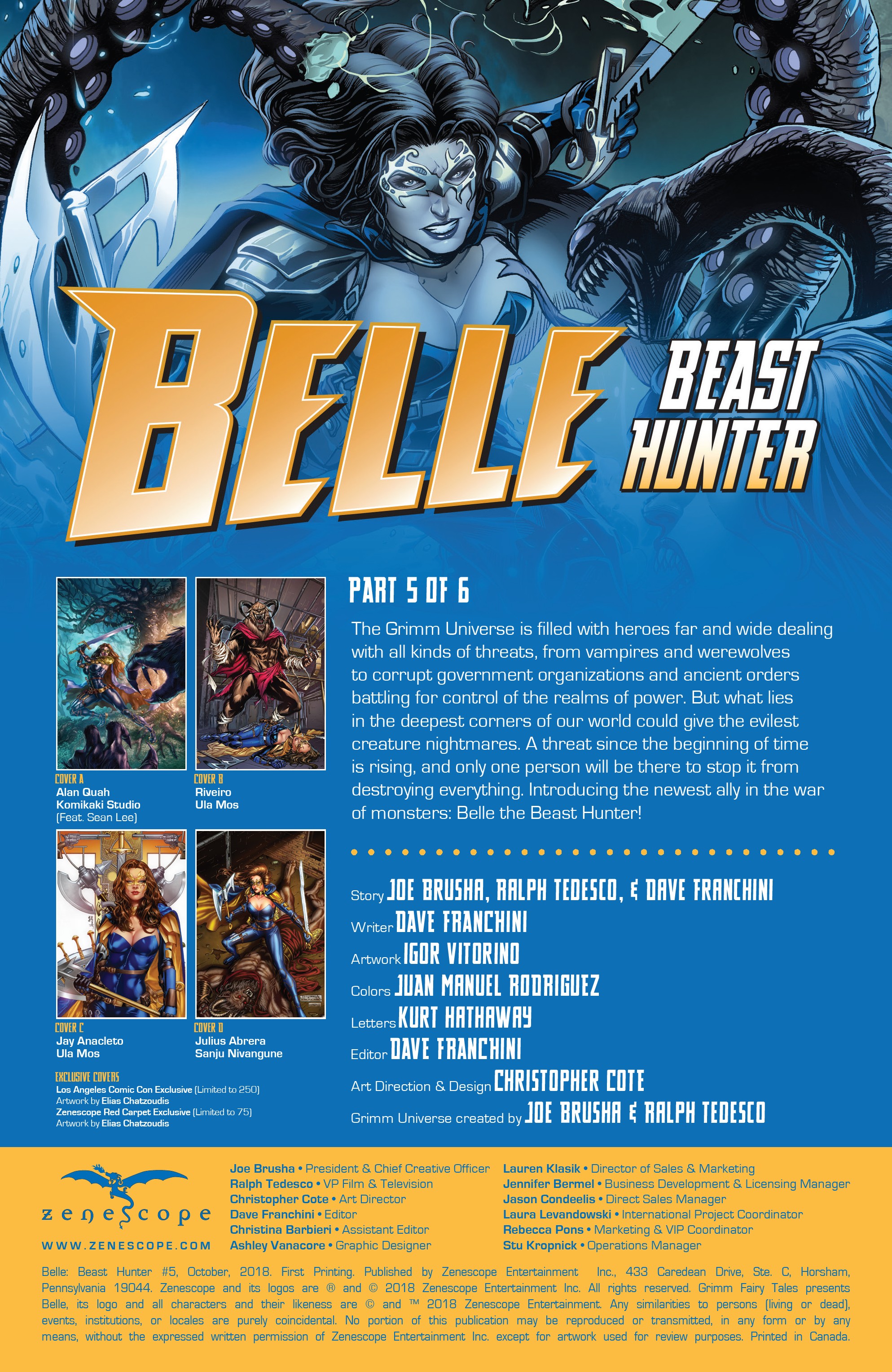 Belle: Beast Hunter (2018) issue 5 - Page 2