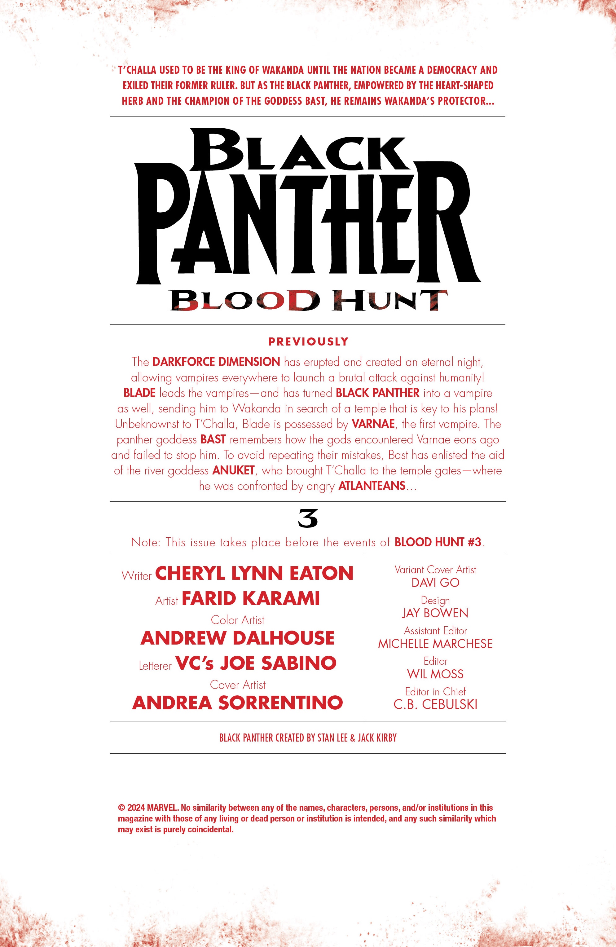 Black Panther: Blood Hunt (2024-) issue 3 - Page 2