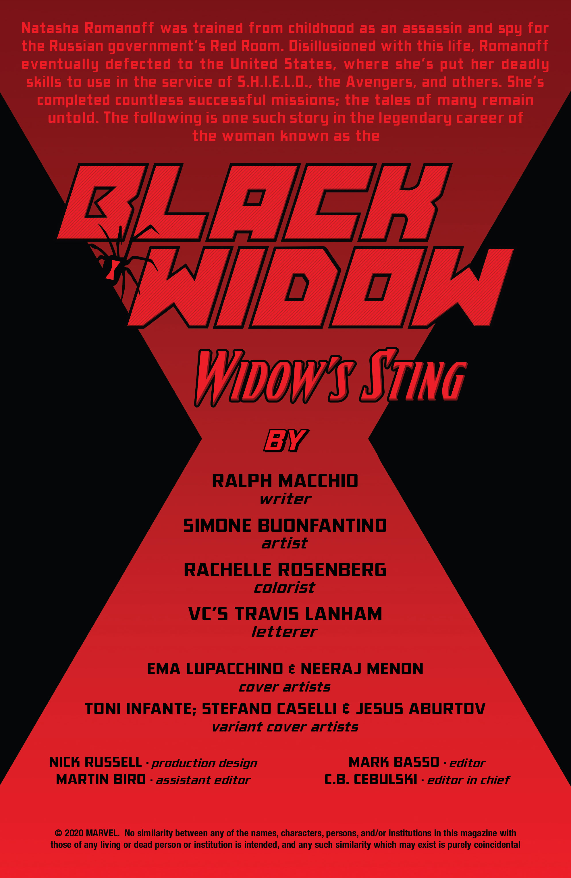 Black Widow: Widow's Sting (2020): Chapter 1 - Page 2