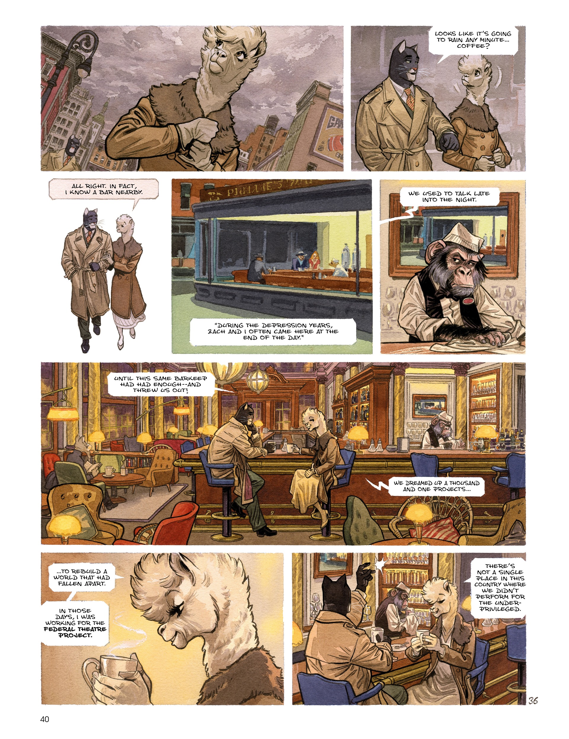 Blacksad: They All Fall Down (2022-) issue Part 1 - Page 42