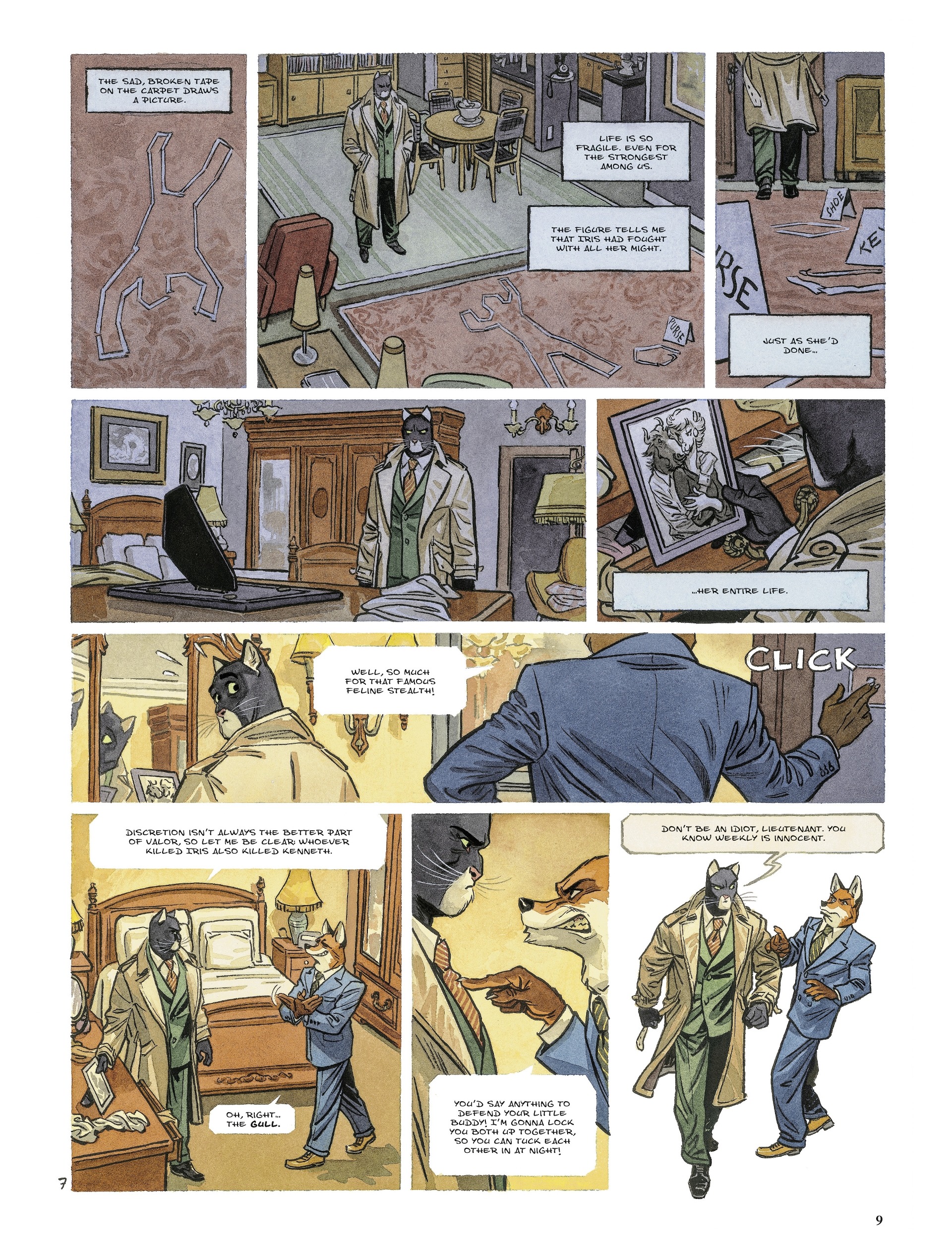 Blacksad: They All Fall Down (2022-) issue Part 2 - Page 9