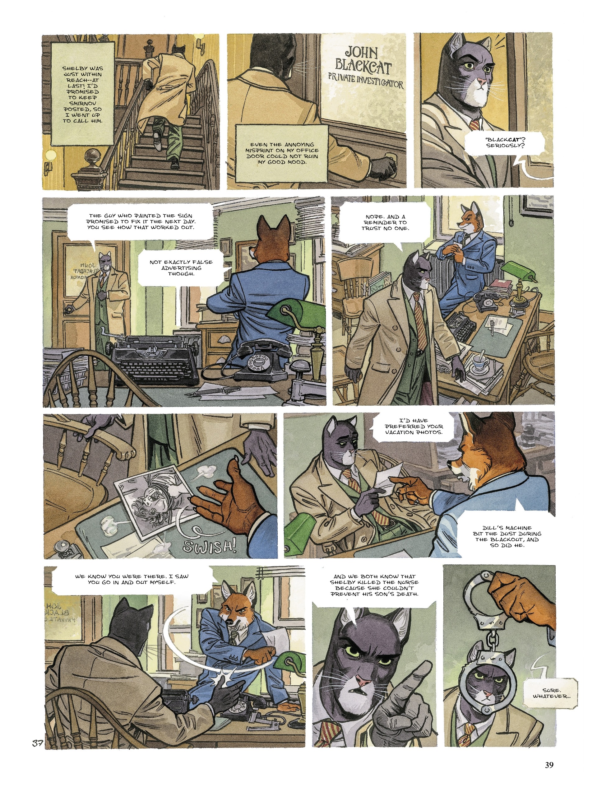 Blacksad: They All Fall Down (2022-) issue Part 2 - Page 39