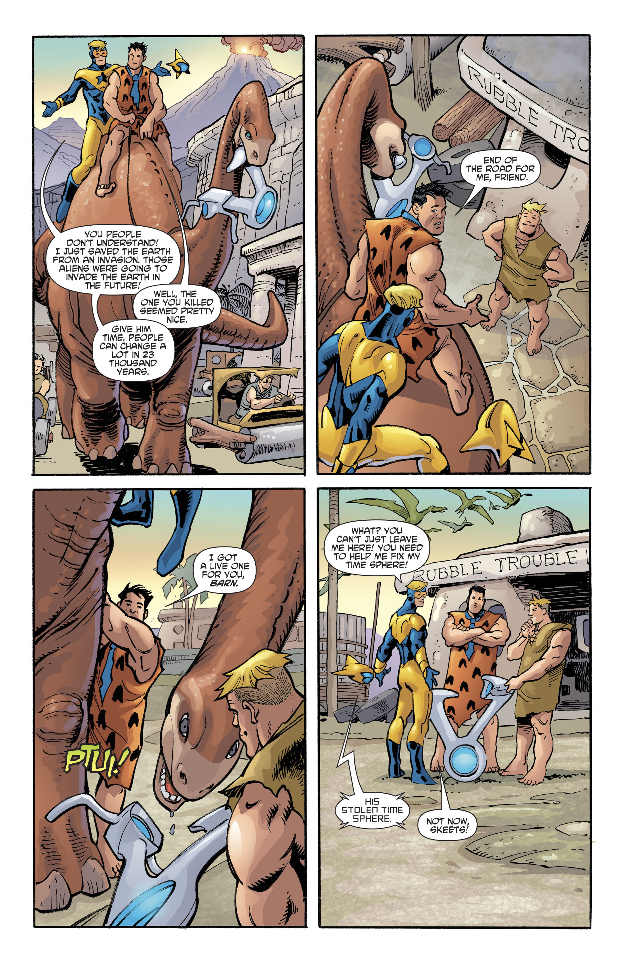 Booster Gold/The Flintstones Special (2017) issue 1 - Page 12