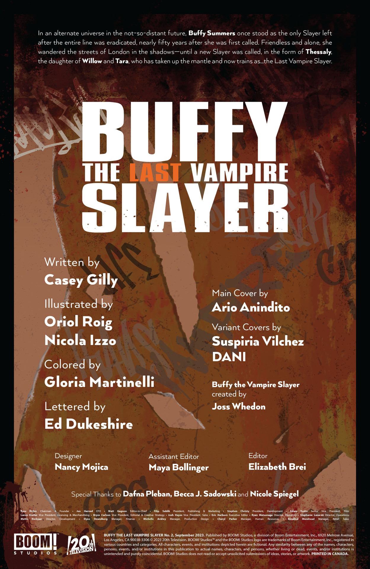 Buffy: The Last Vampire Slayer (2023-) issue 2 - Page 2