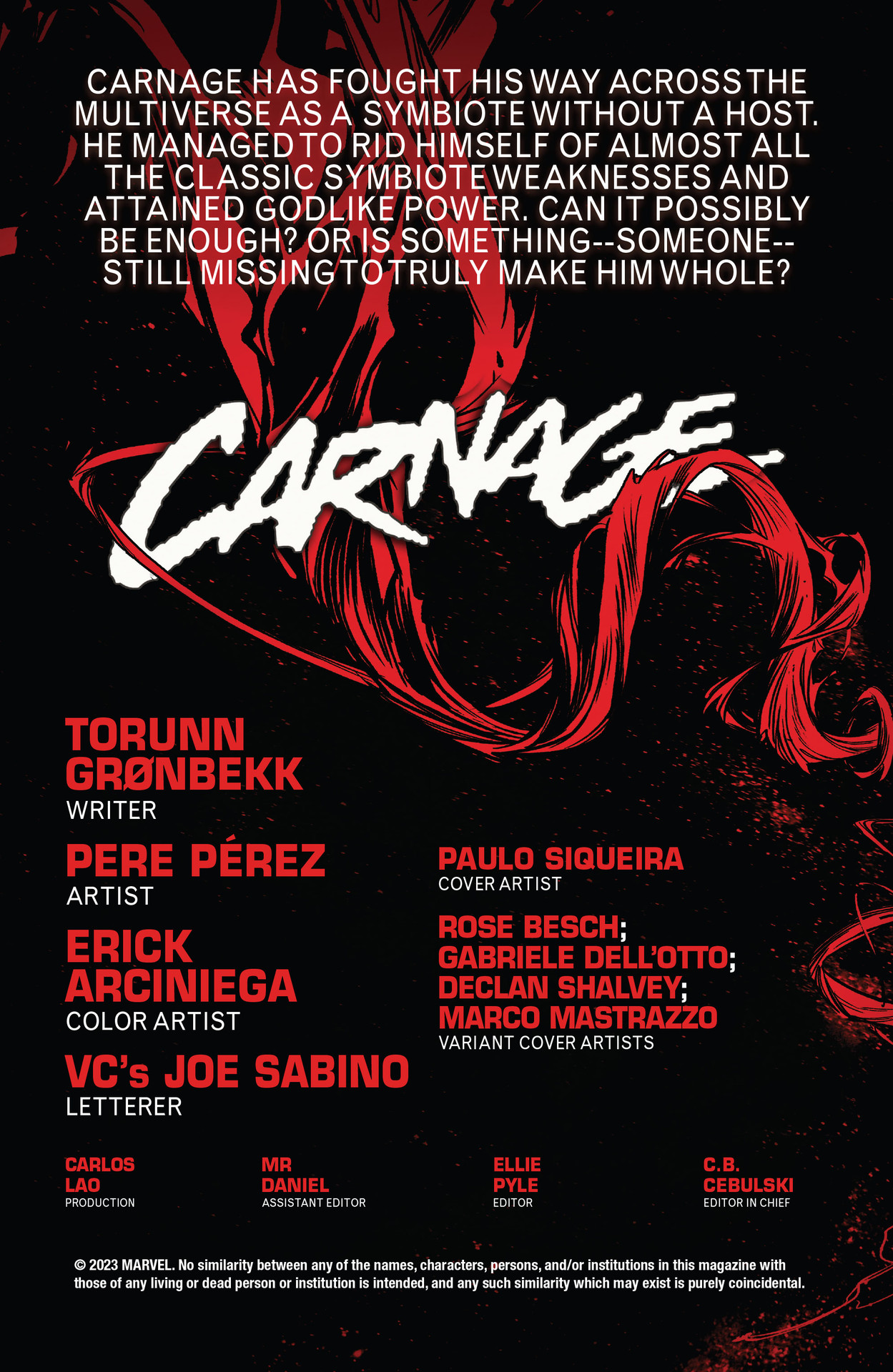 Carnage (2023-) issue 1 - Page 2