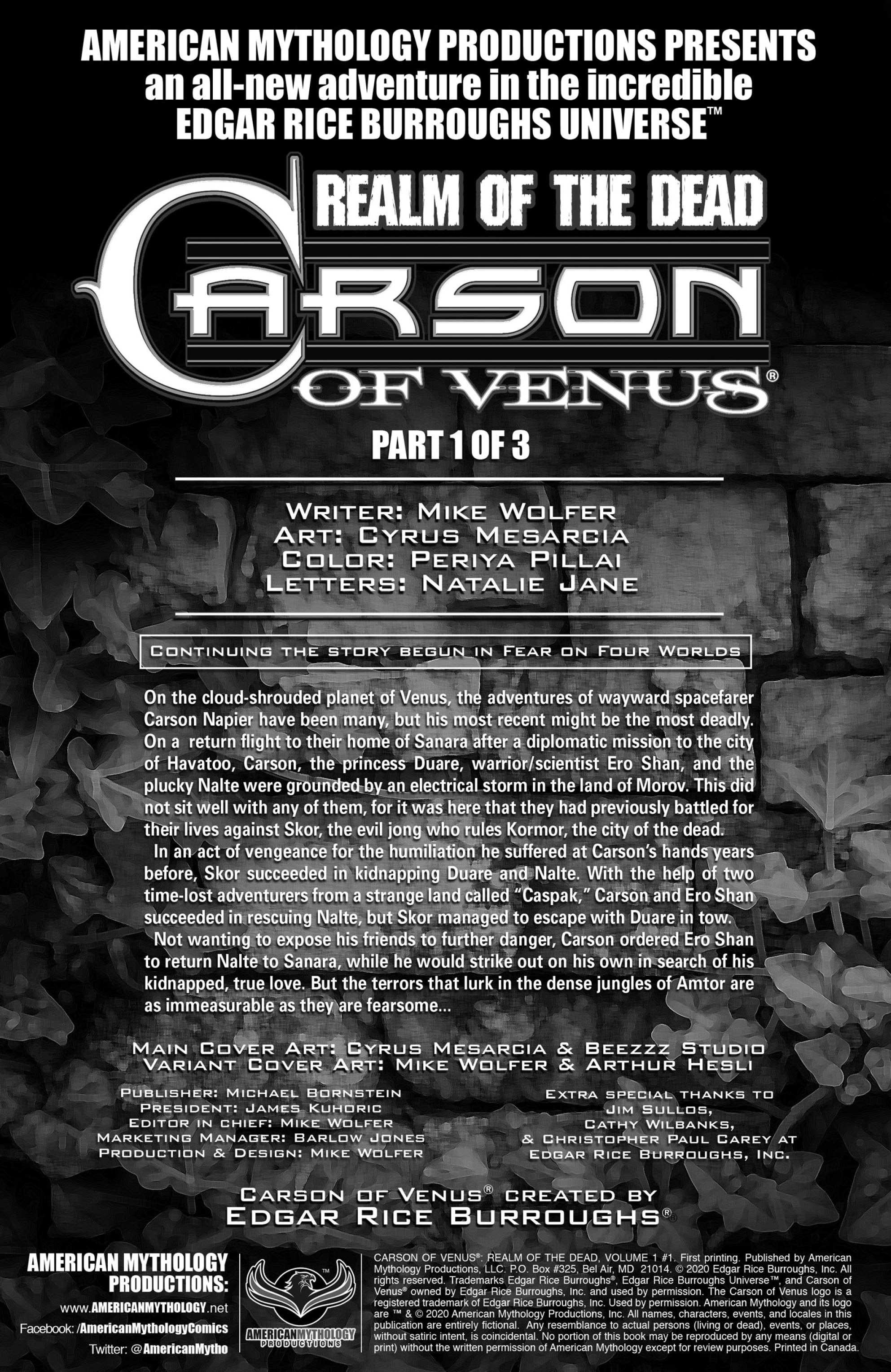Carson of Venus: Realm of the Dead (2020-): Chapter 1 - Page 2