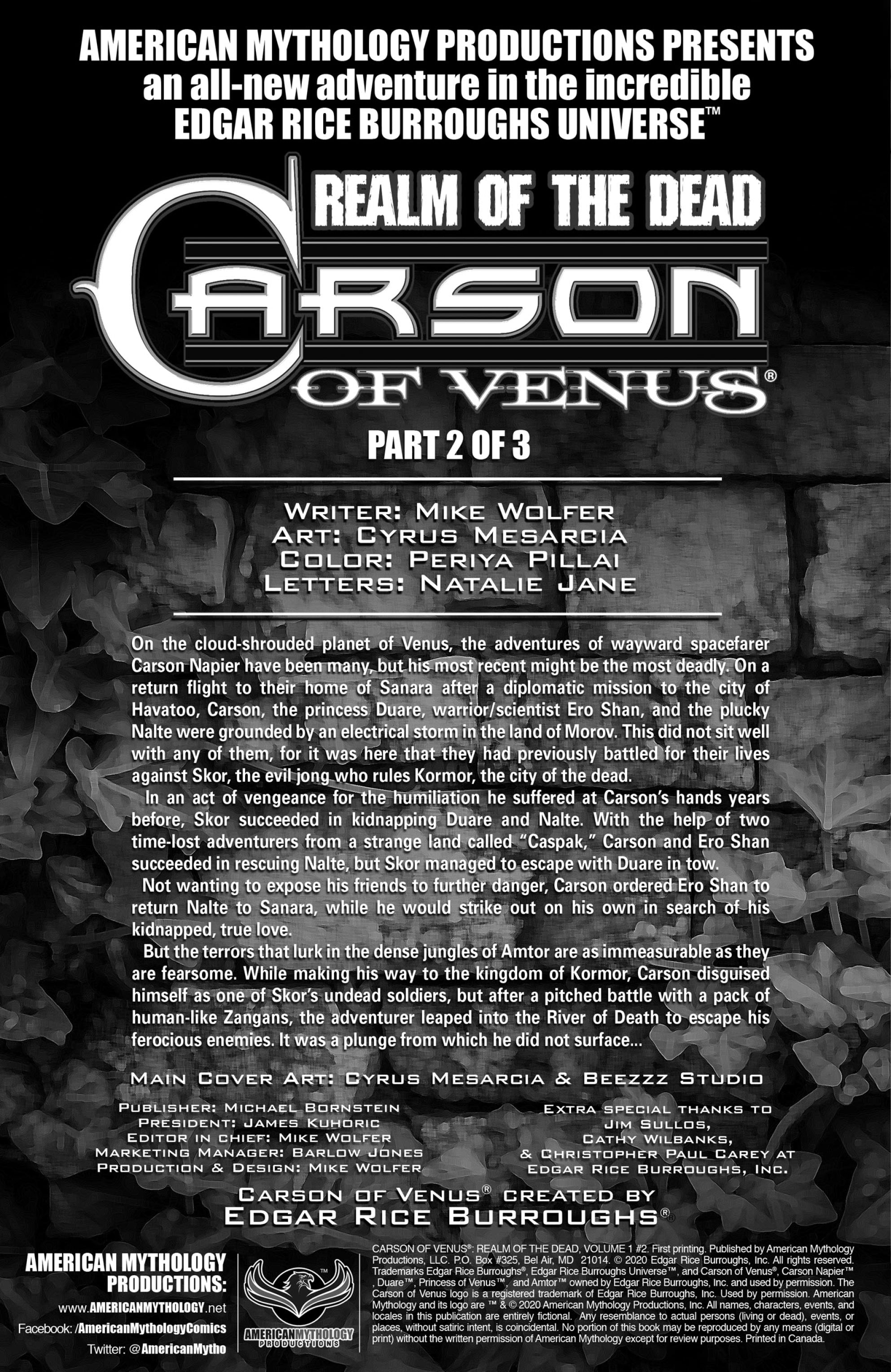 Carson of Venus: Realm of the Dead (2020-): Chapter 2 - Page 2