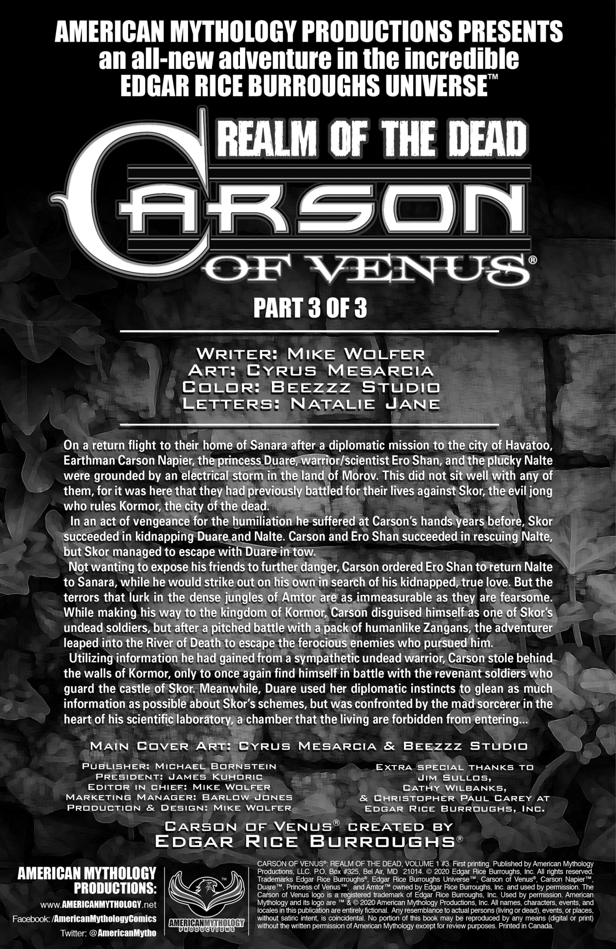Carson of Venus: Realm of the Dead (2020-): Chapter 3 - Page 2