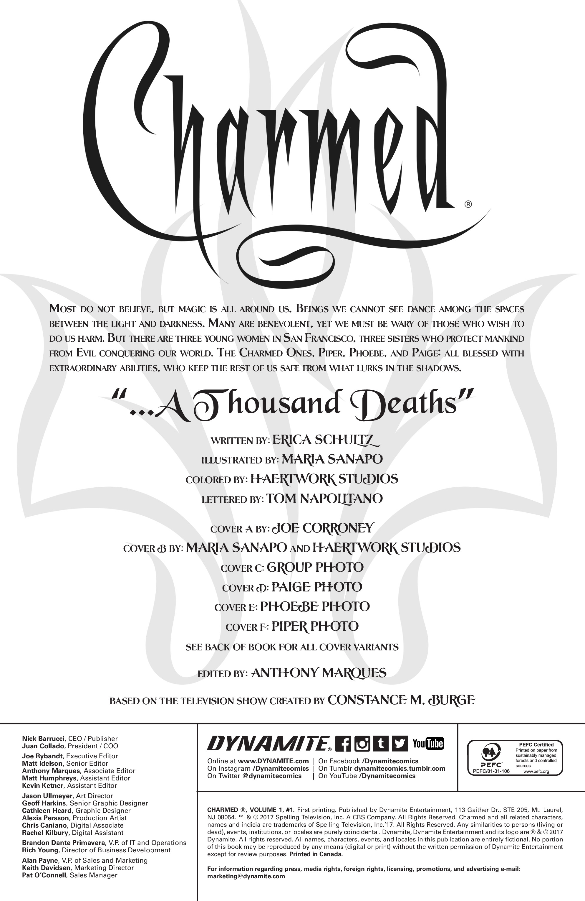 Read Charmed (2017) Issue #1 Online - All Page