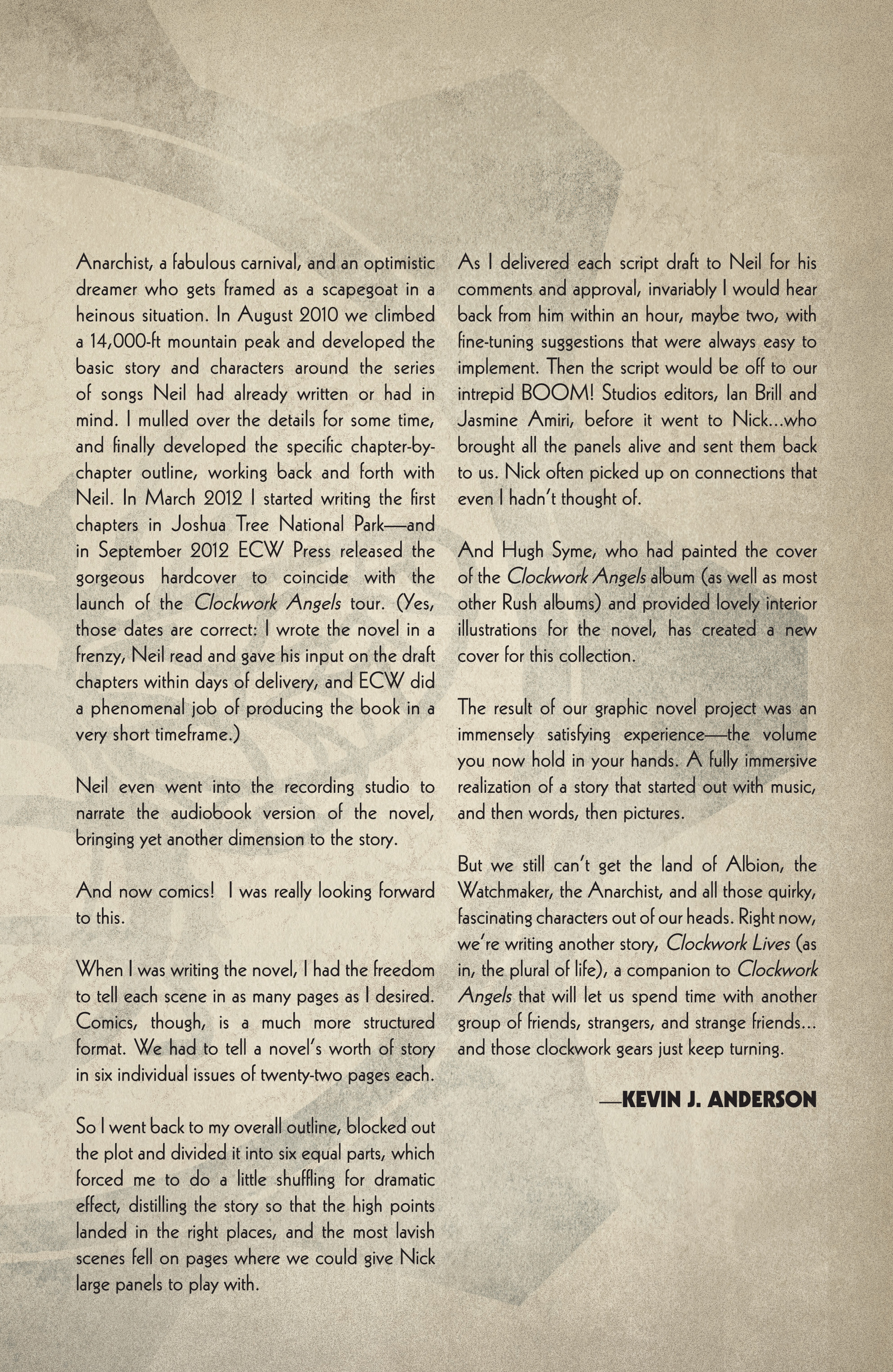 Clockwork Angels (2015) issue TPB - Page 6