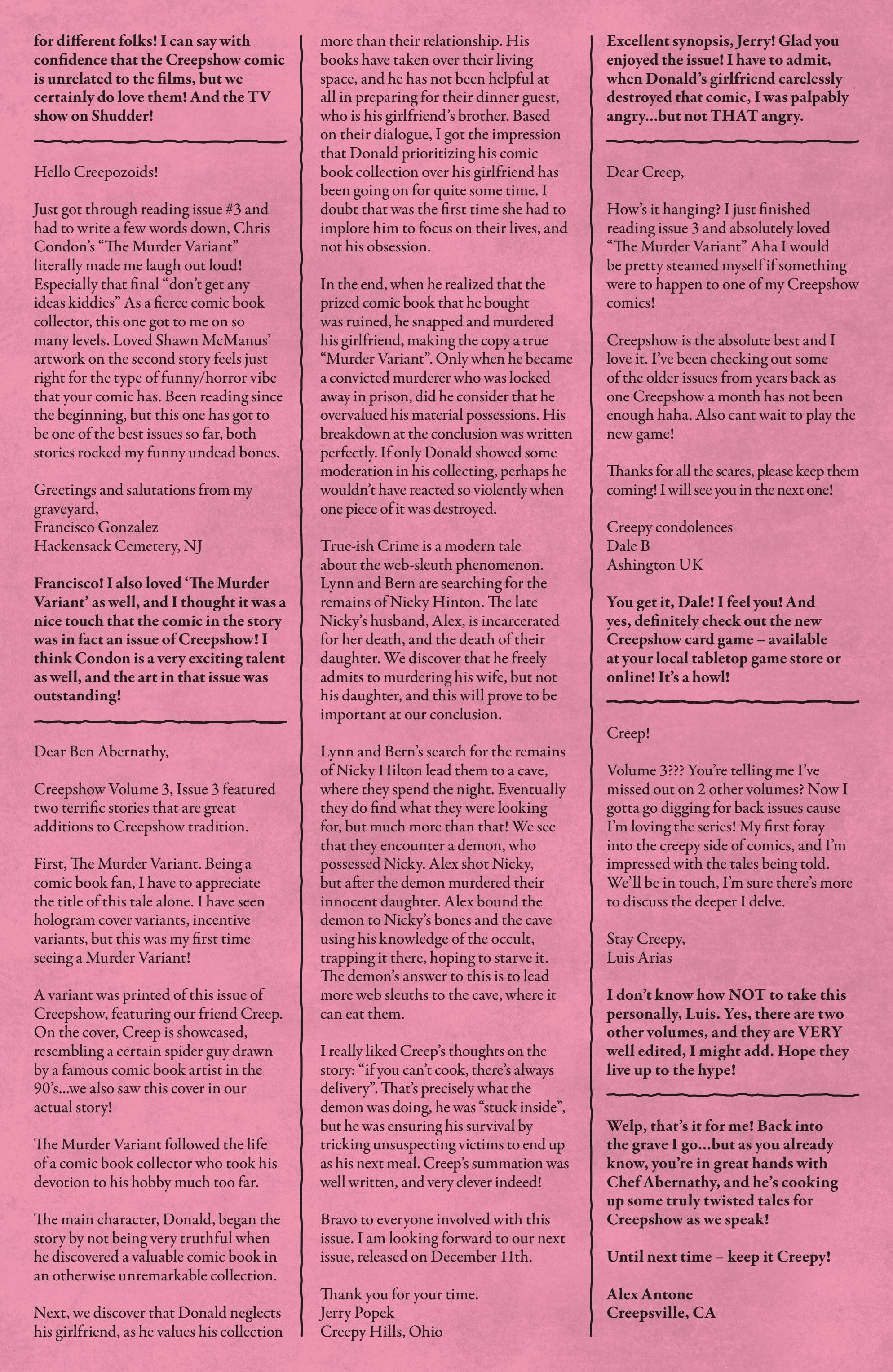 Creepshow in Love (2025-): Chapter 1 - Page 37