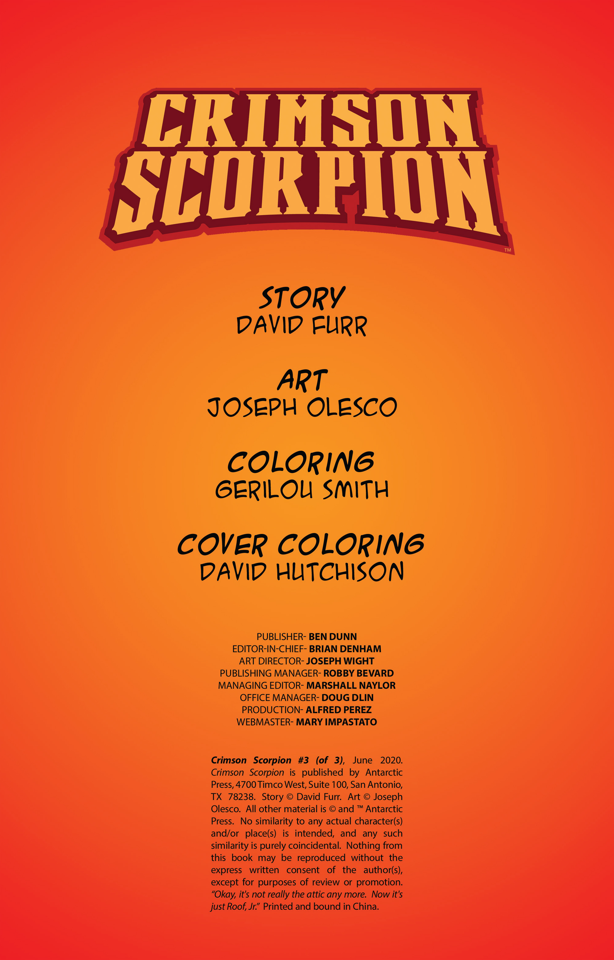 Crimson Scorpion (2020-): Chapter 3 - Page 2