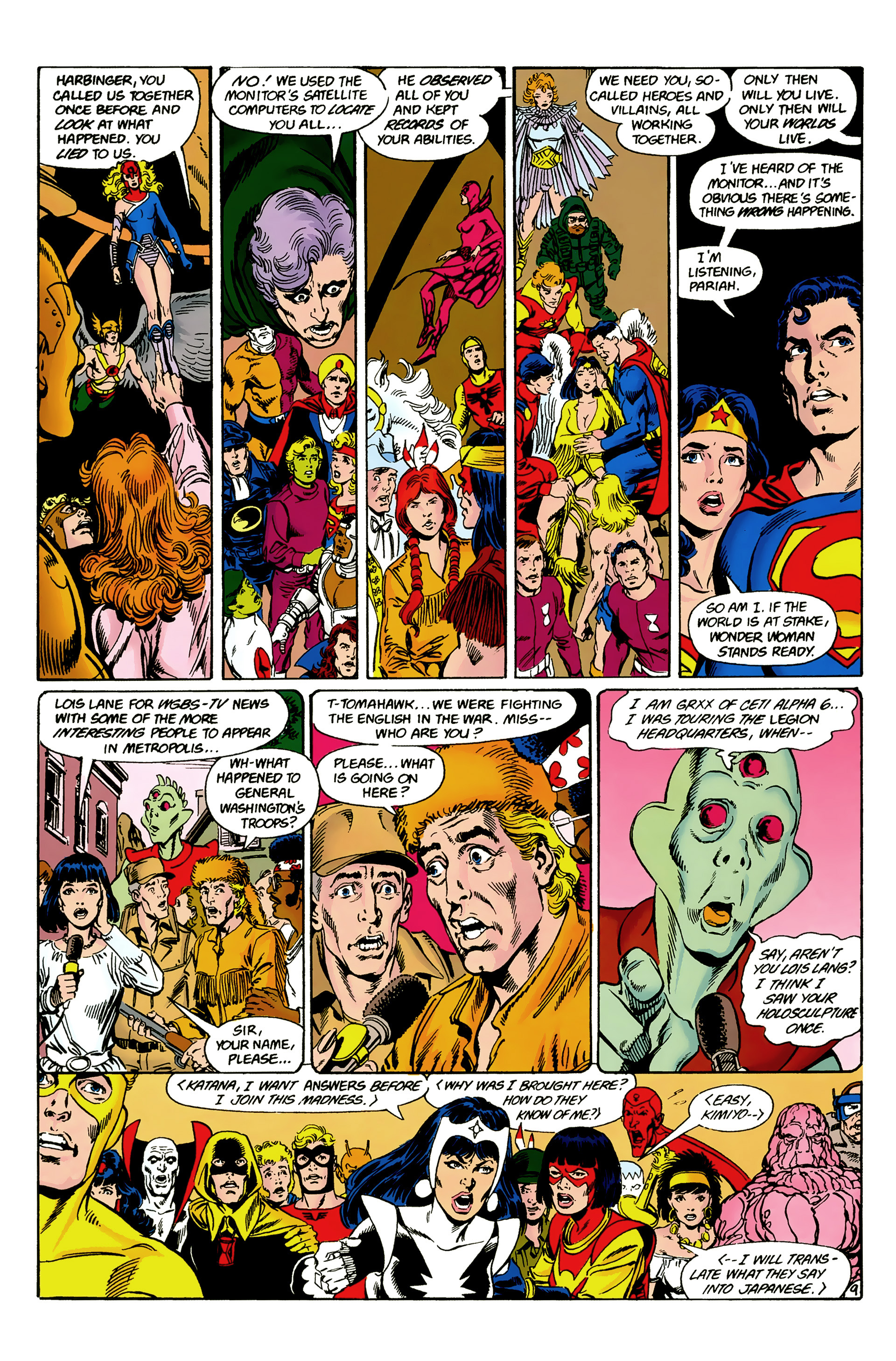 <{ $series->title }} issue 28 (Crisis on Infinite Earths 5) - Page 9