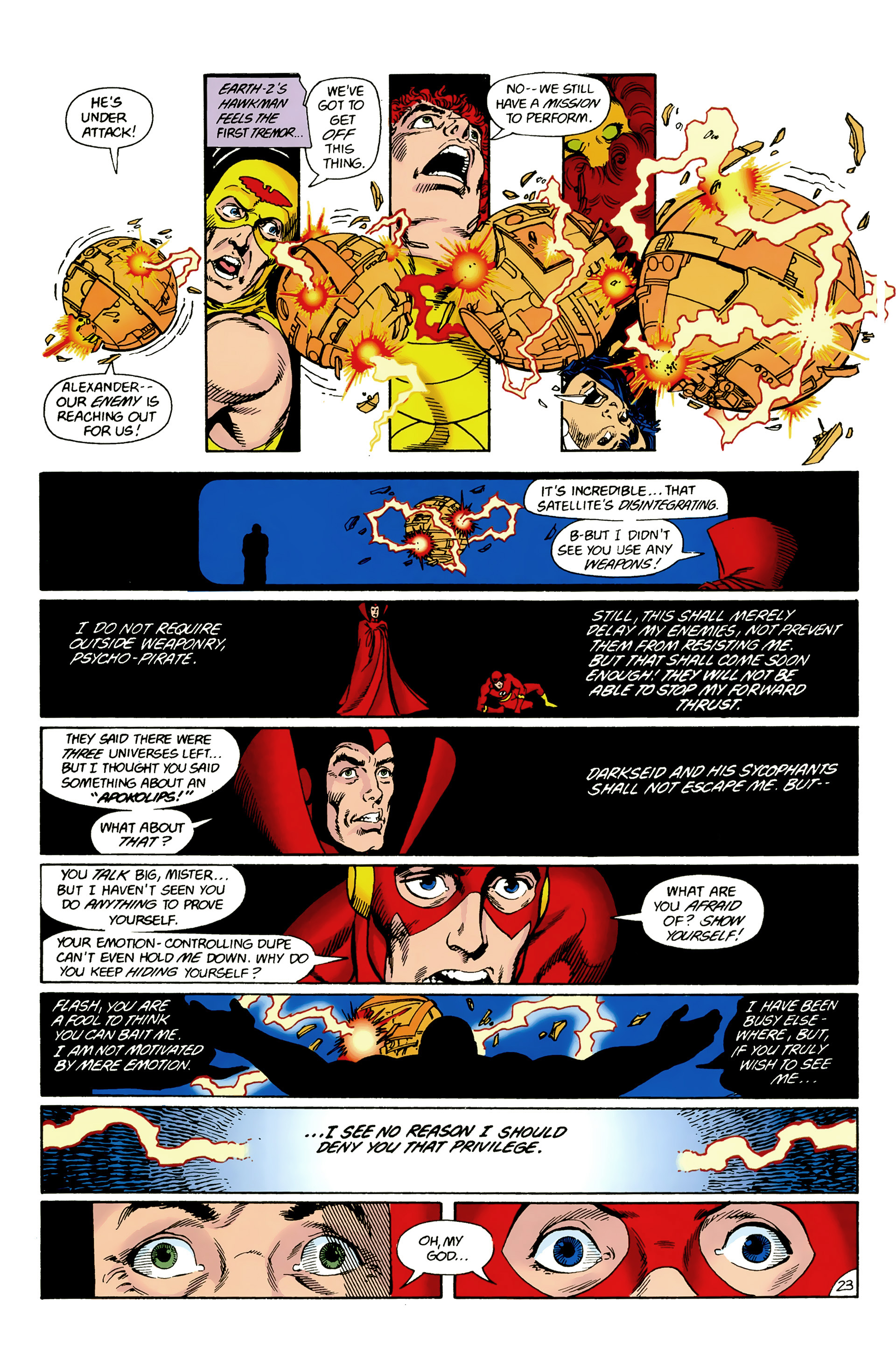 <{ $series->title }} issue 28 (Crisis on Infinite Earths 5) - Page 23