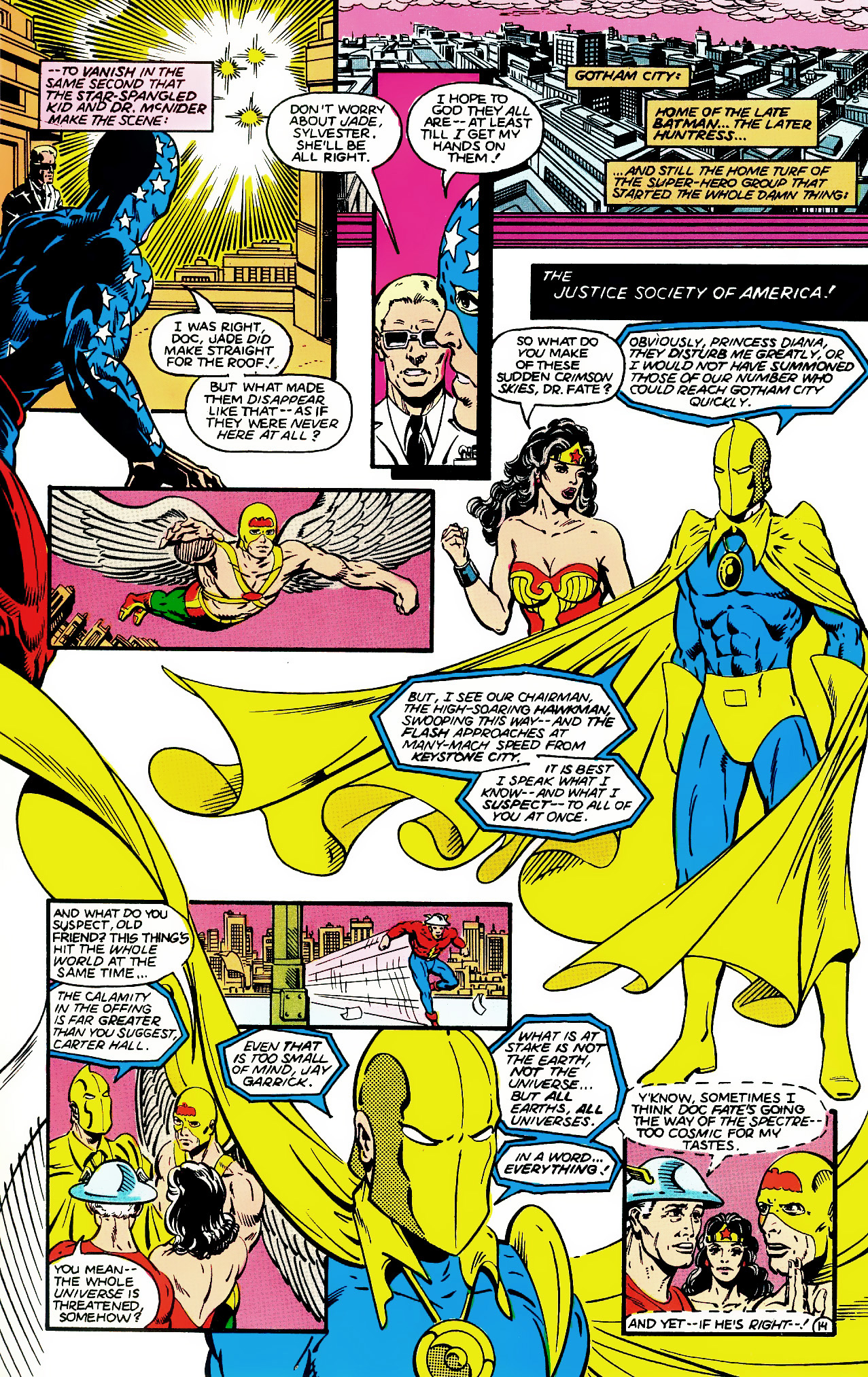 <{ $series->title }} issue 52 (Crisis on Infinite Earths tie-in) - Page 14