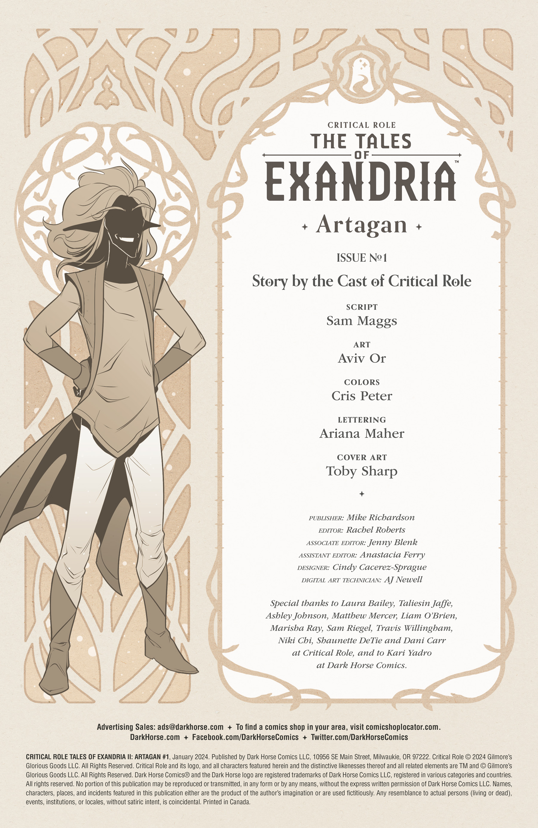 Critical Role: The Tales of Exandria - Artagan (2024-) issue 1 - Page 2