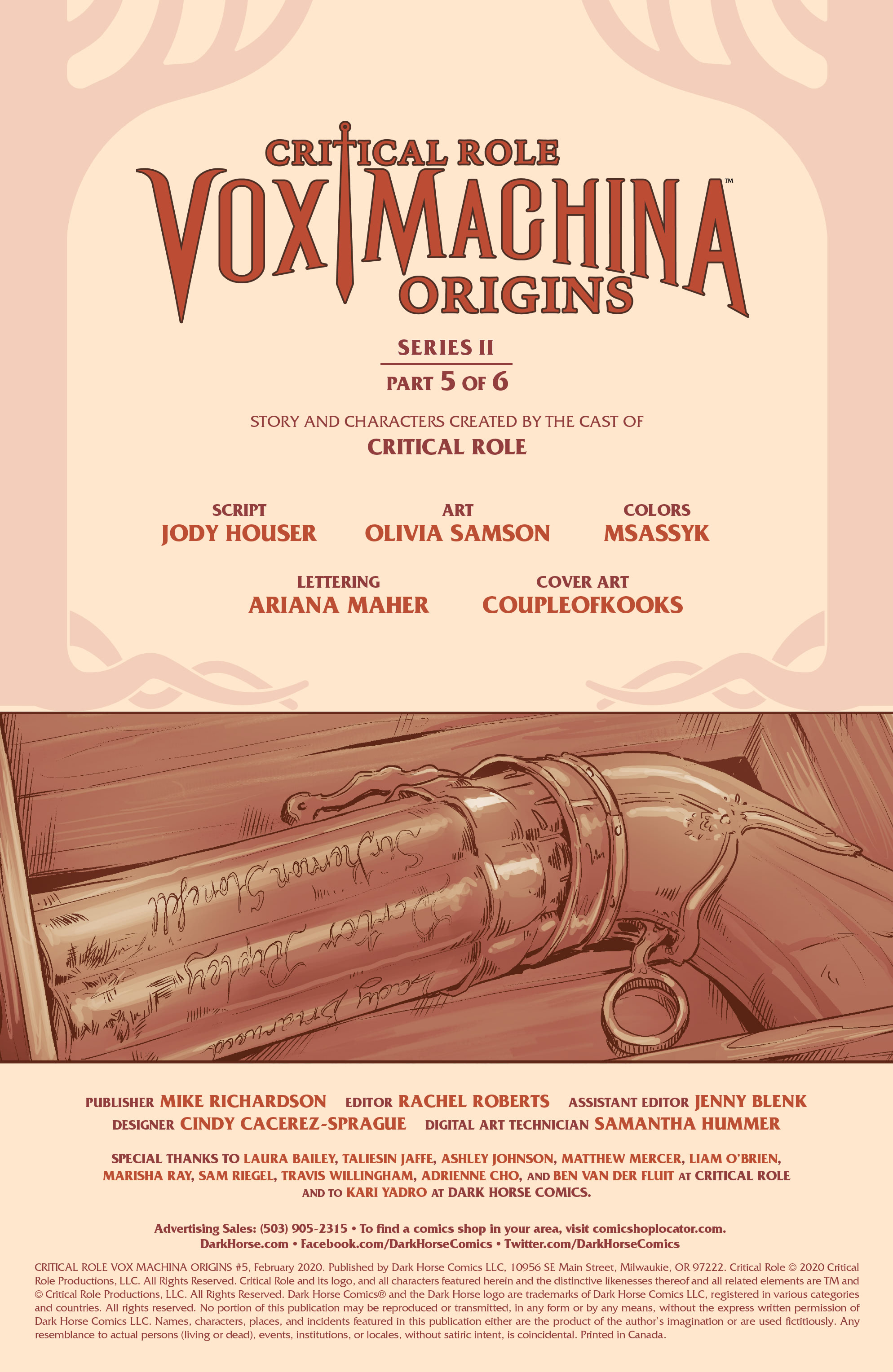critical role origins of vox machina vol 2 alt cover