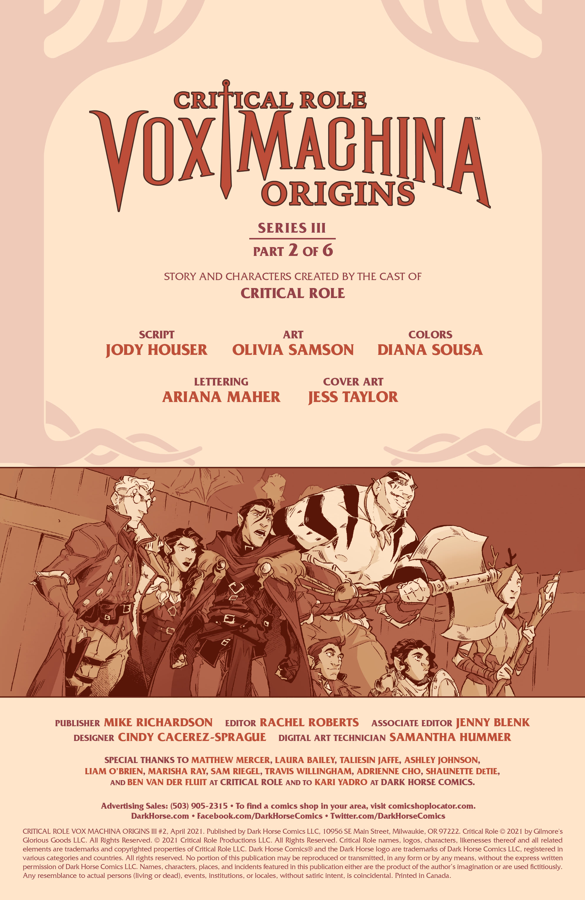 Critical Role: Vox Machina Origins III (2021-): Chapter 2 - Page 2