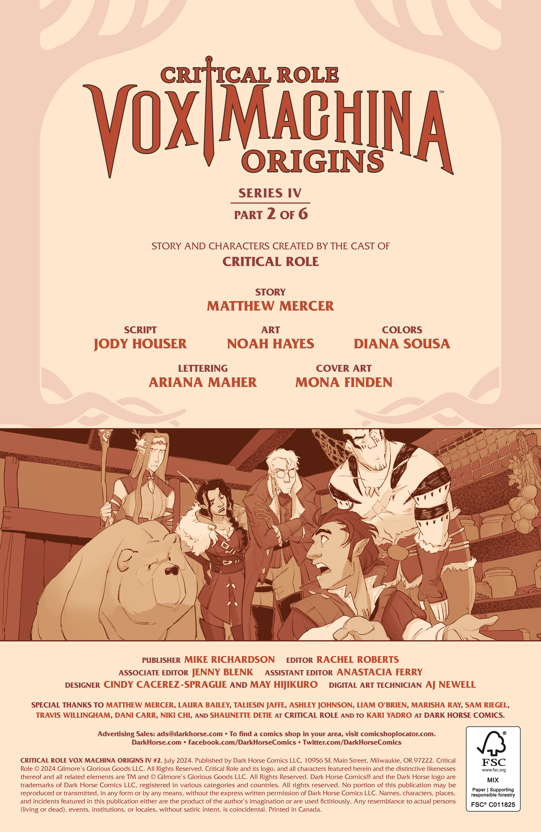 Critical Role: Vox Machina Origins IV (2024-) issue 2 - Page 2