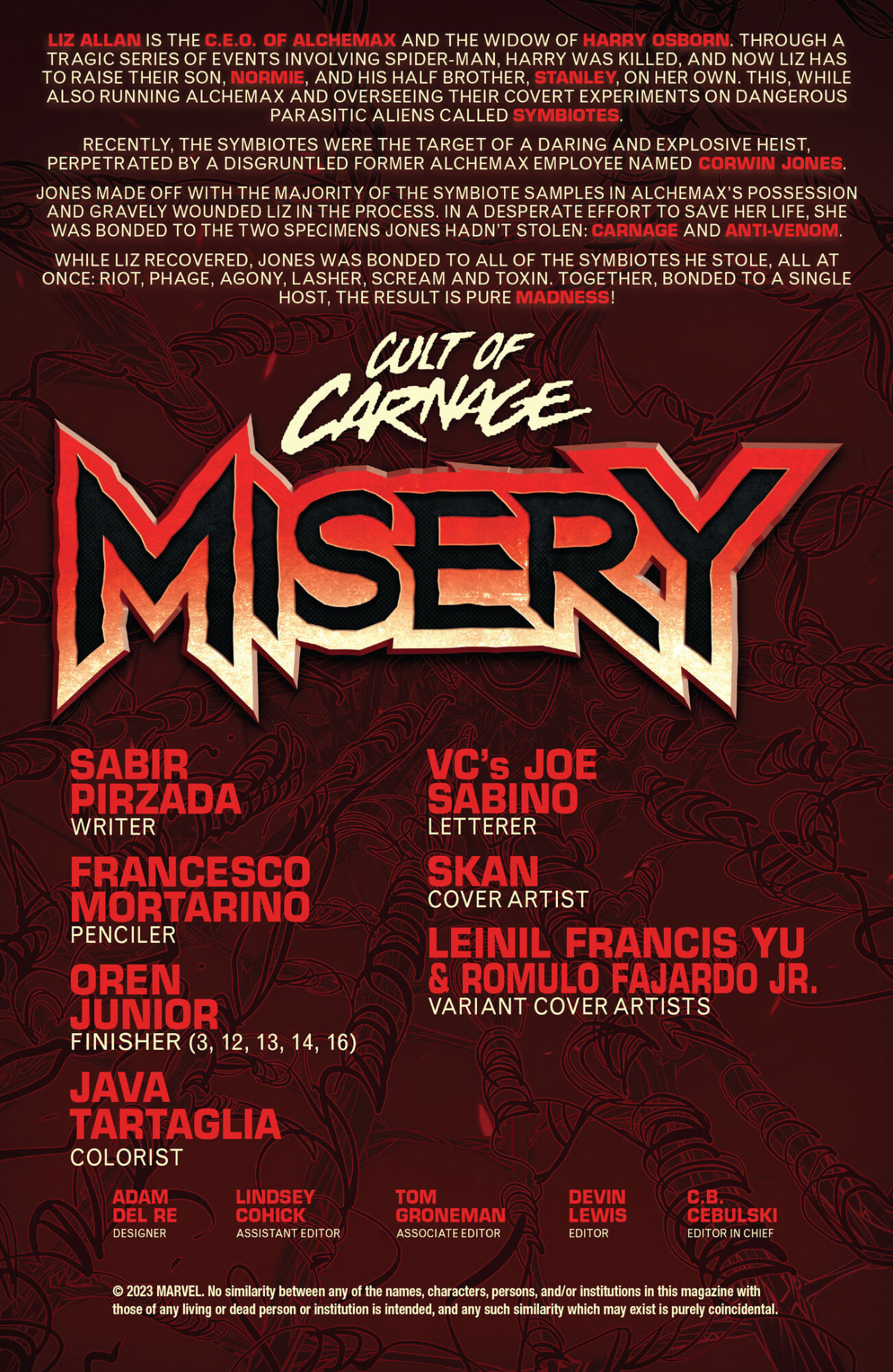 Cult of Carnage: Misery (2023-) issue 3 - Page 2