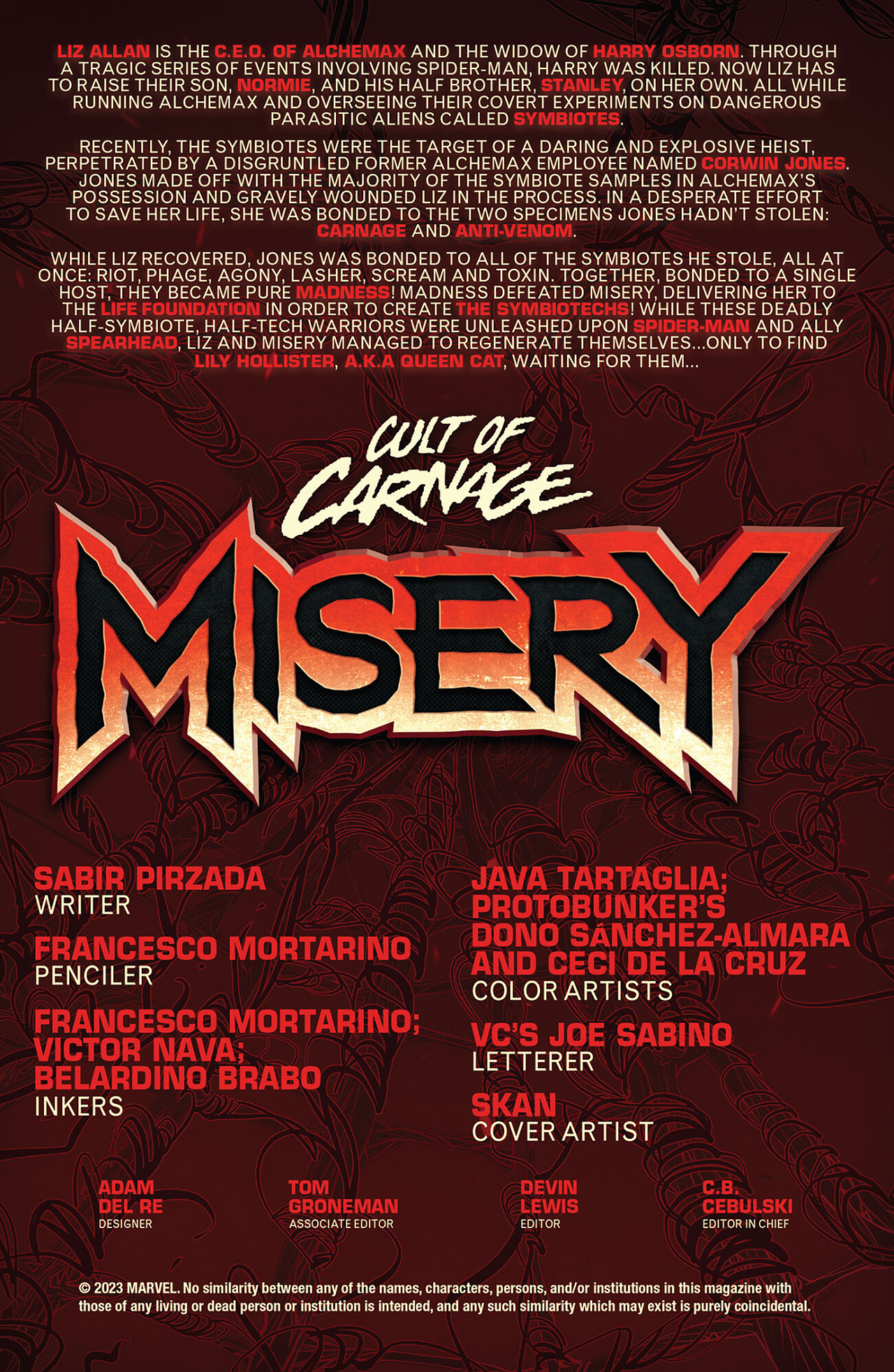 Cult of Carnage: Misery (2023-) issue 5 - Page 2